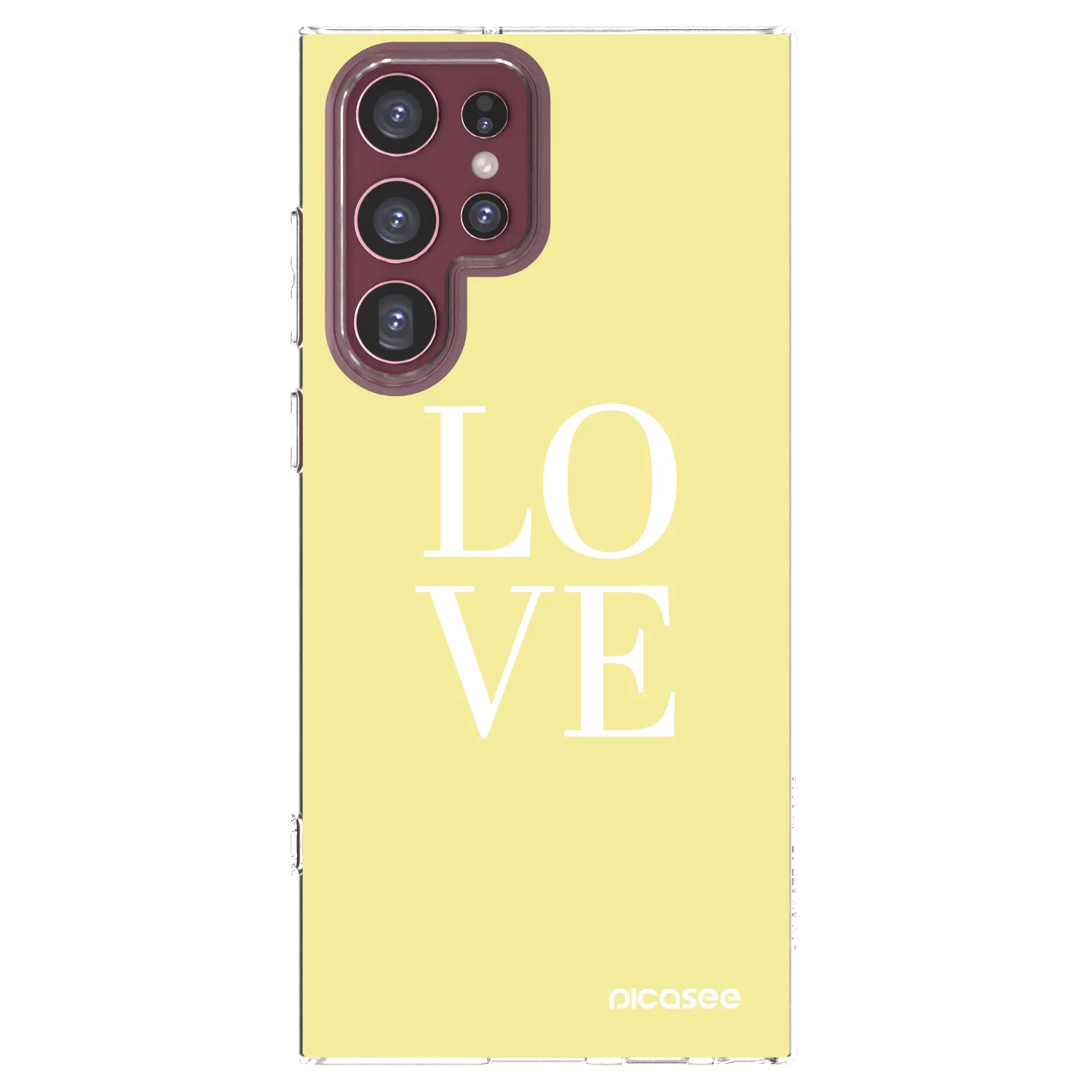 Picasee Samsung Galaxy S22 Ultra 5G Hülle - Transparentes Silikon - Love