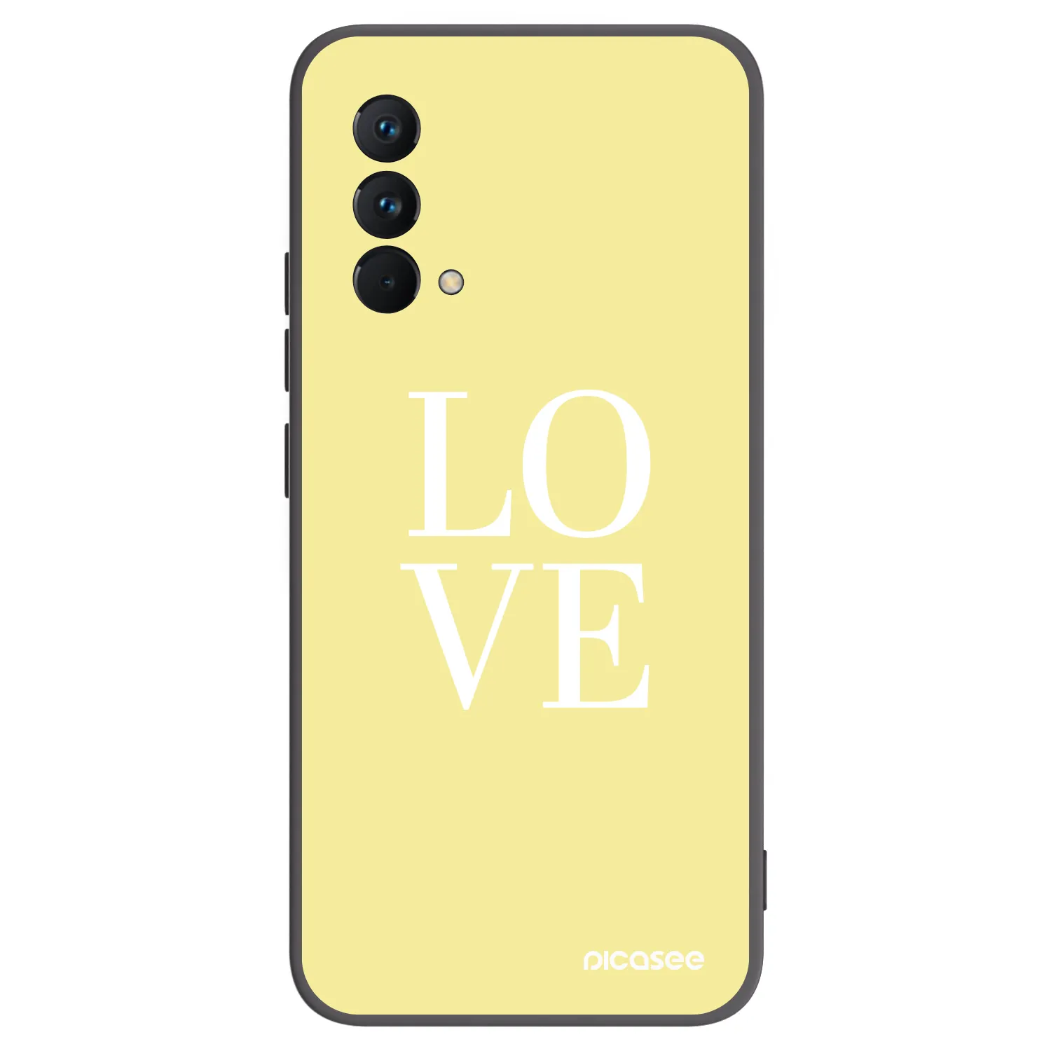 Picasee Realme GT Master Edition 5G Hülle - Schwarzes Silikon - Love