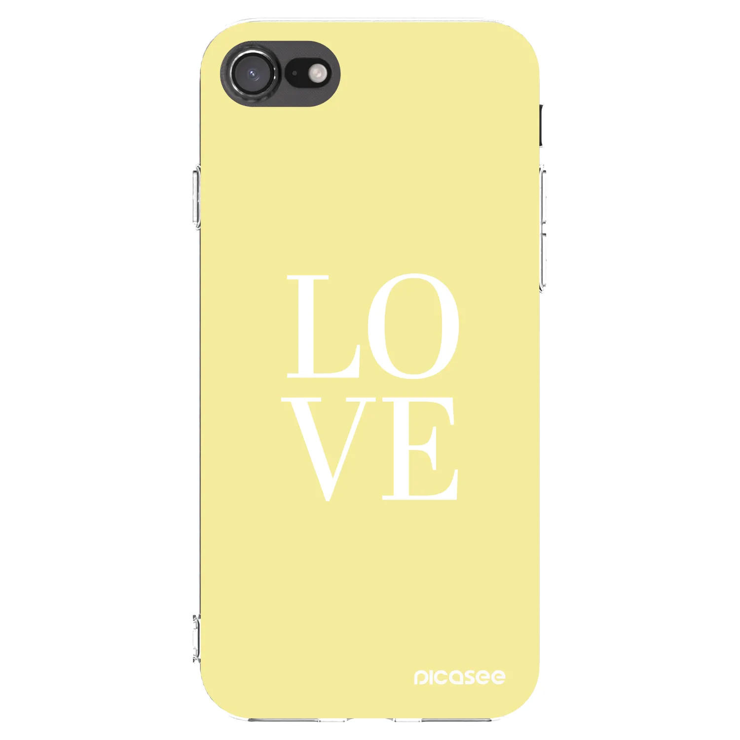 Picasee Apple iPhone SE 2022 Hülle - Transparentes Silikon - Love