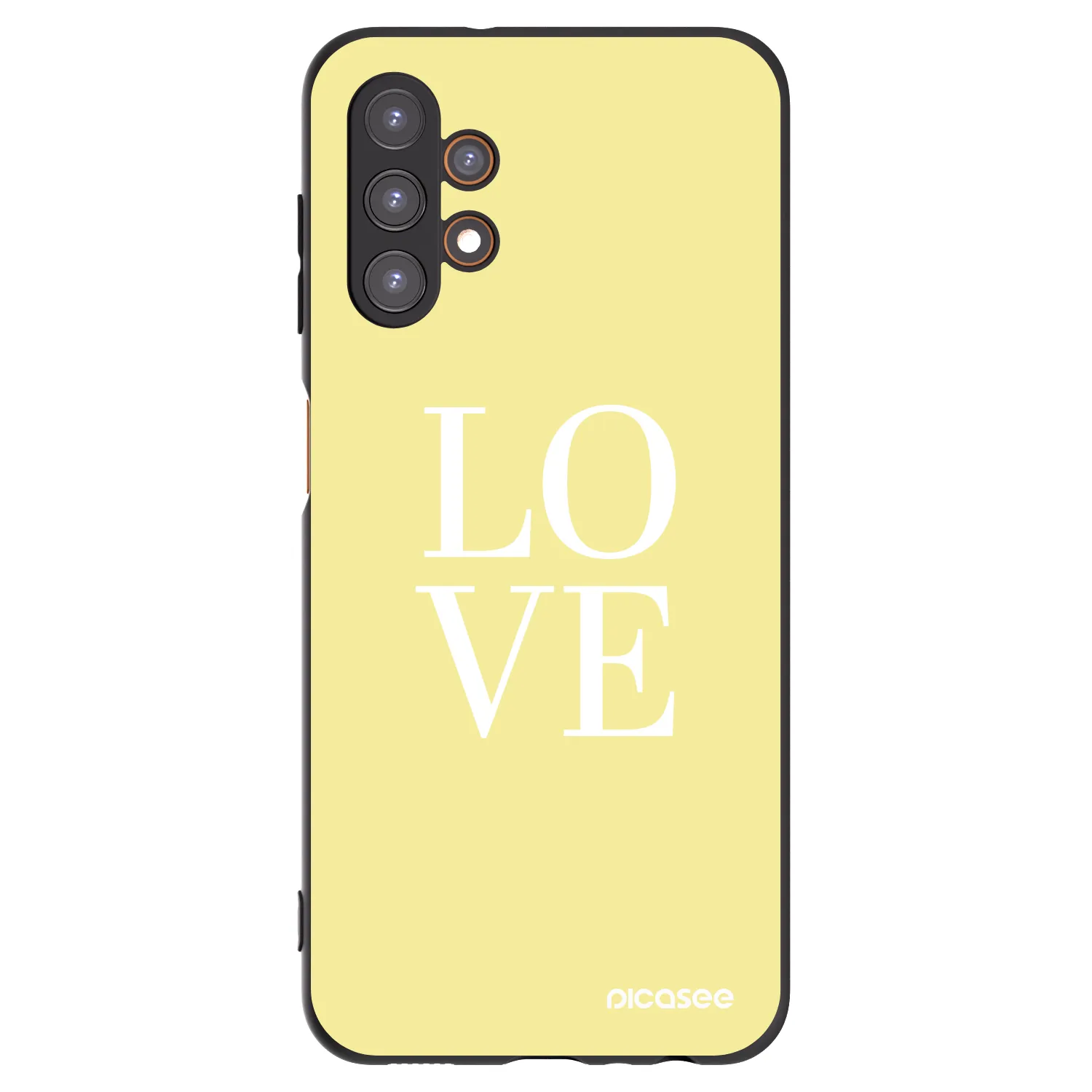 Picasee Samsung Galaxy A13 4G A135 Hülle - Schwarzes Silikon - Love
