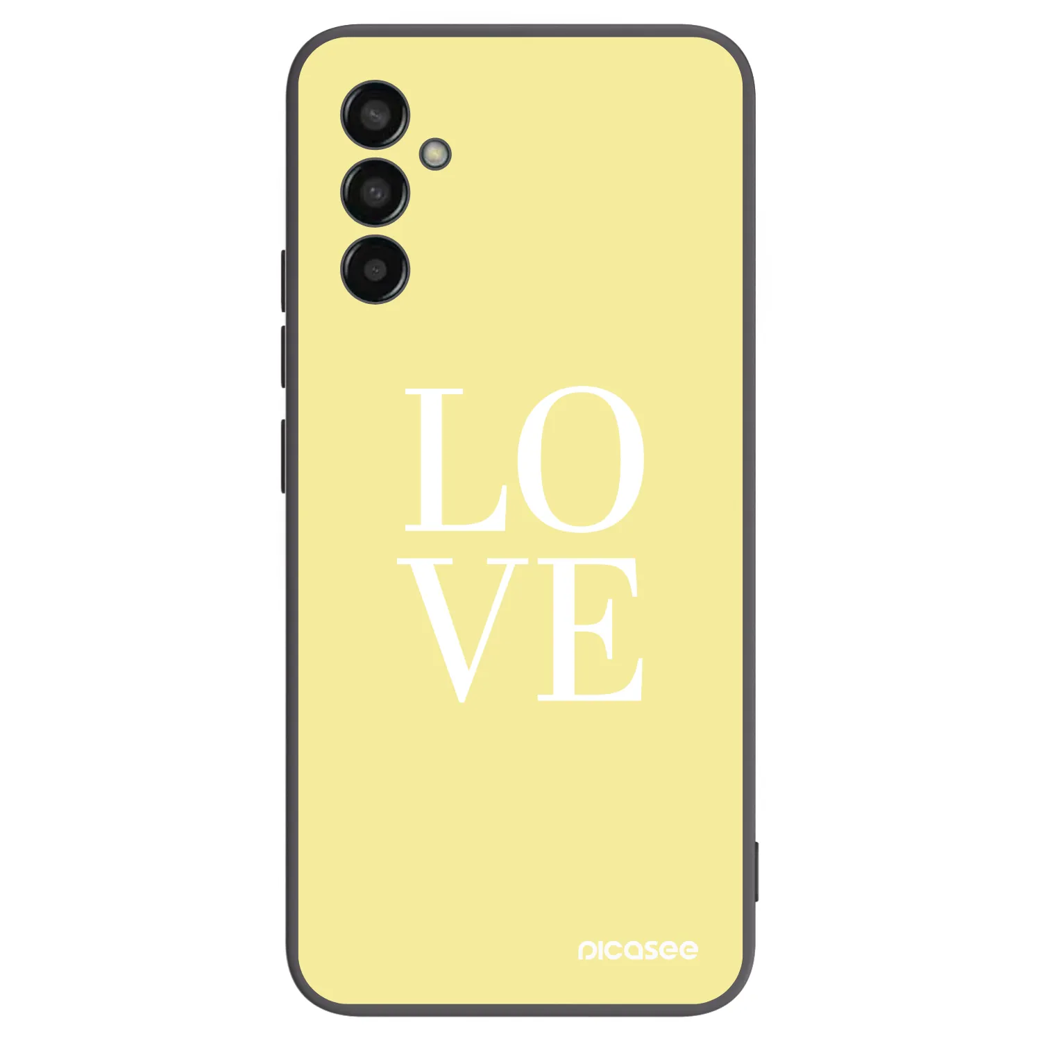 Picasee Samsung Galaxy M13 M135F Hülle - Schwarzes Silikon - Love