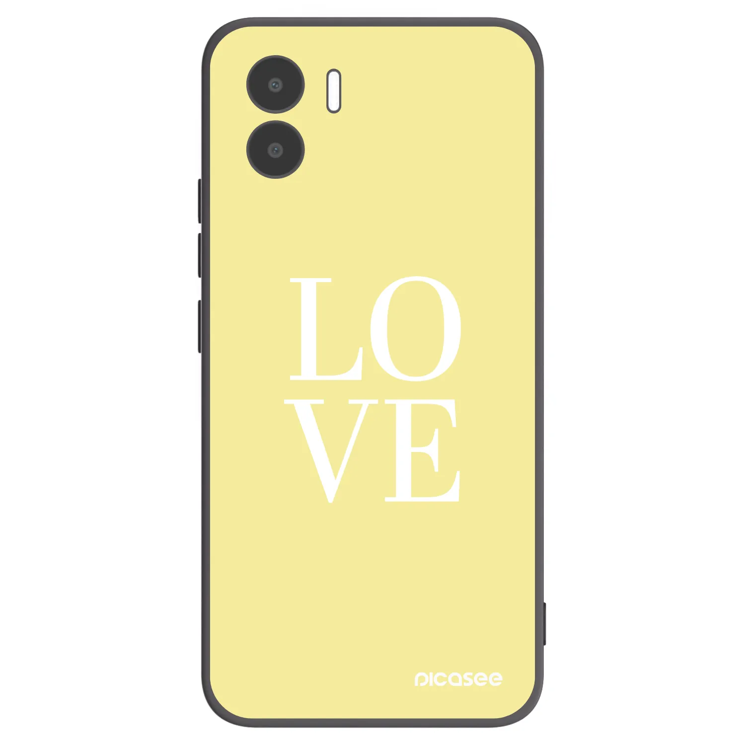 Picasee Xiaomi Redmi A1 Hülle - Schwarzes Silikon - Love