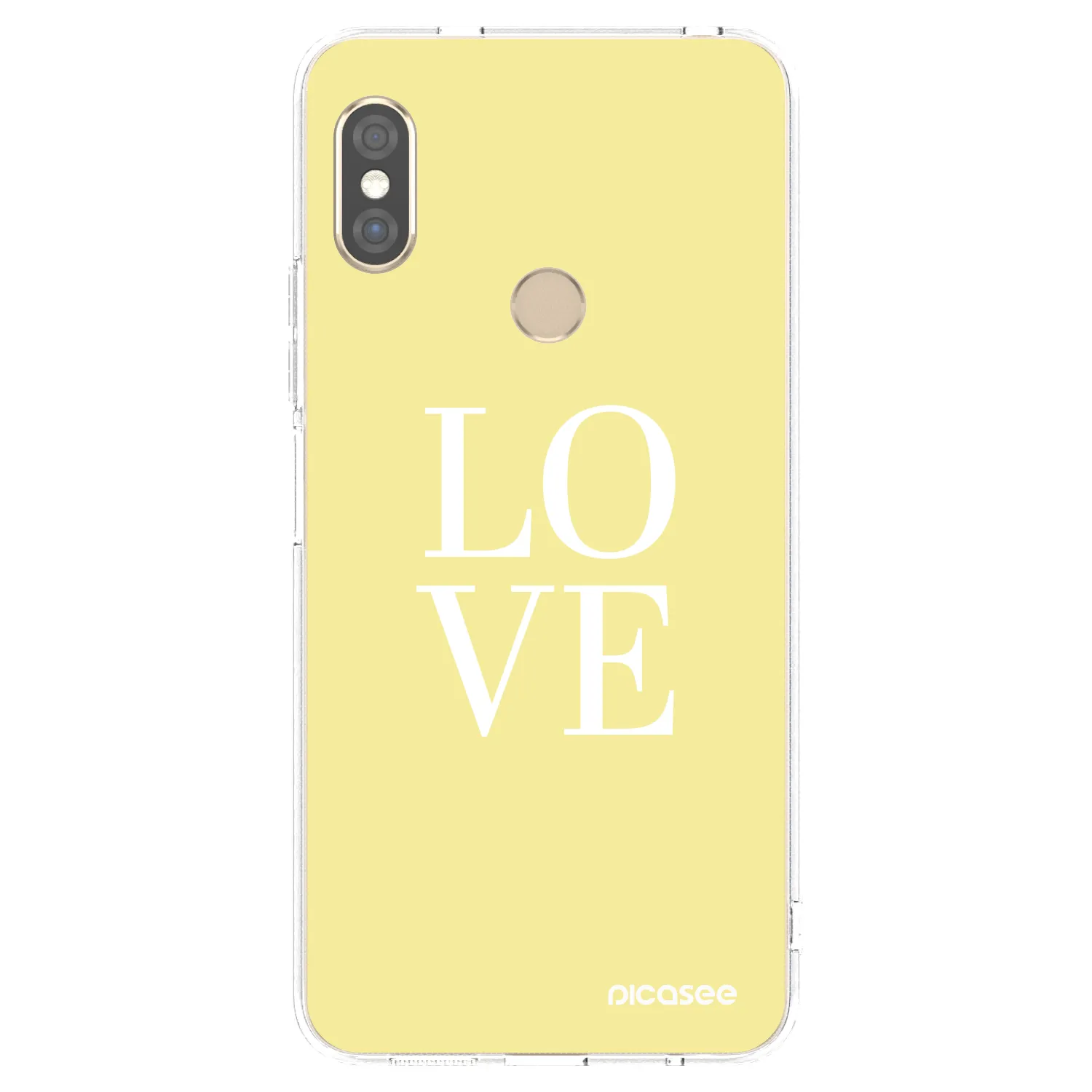 Picasee Xiaomi Redmi Note 5 Global Hülle - Transparentes Silikon - Love
