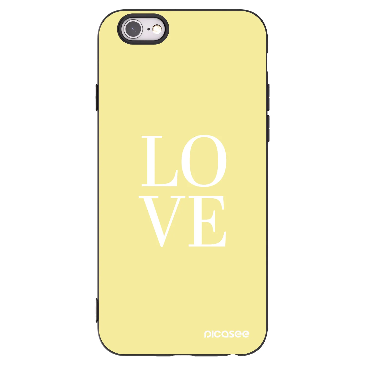 Picasee Apple iPhone 6/6S Hülle - Schwarzes Silikon - Love