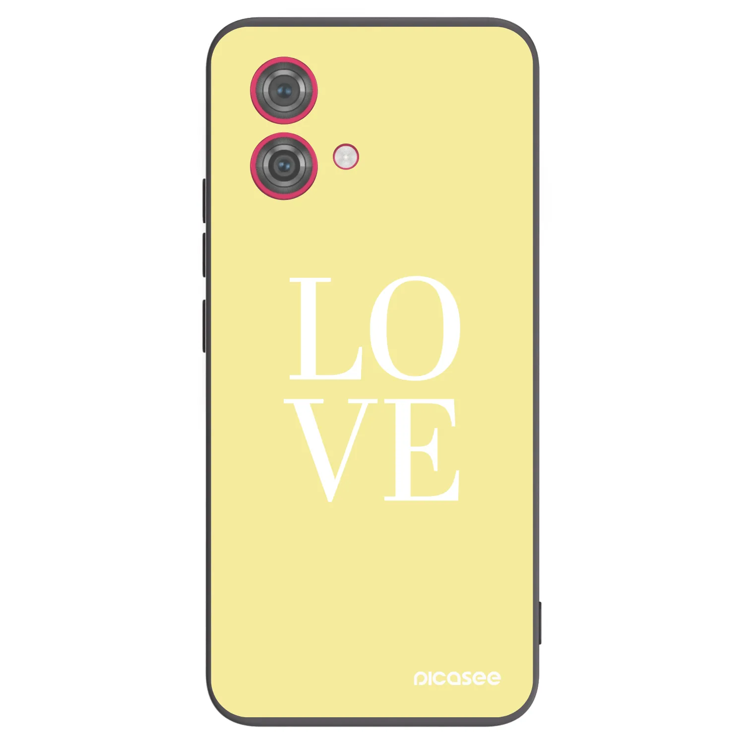 Picasee Motorola Moto G84 5G Hülle - Schwarzes Silikon - Love