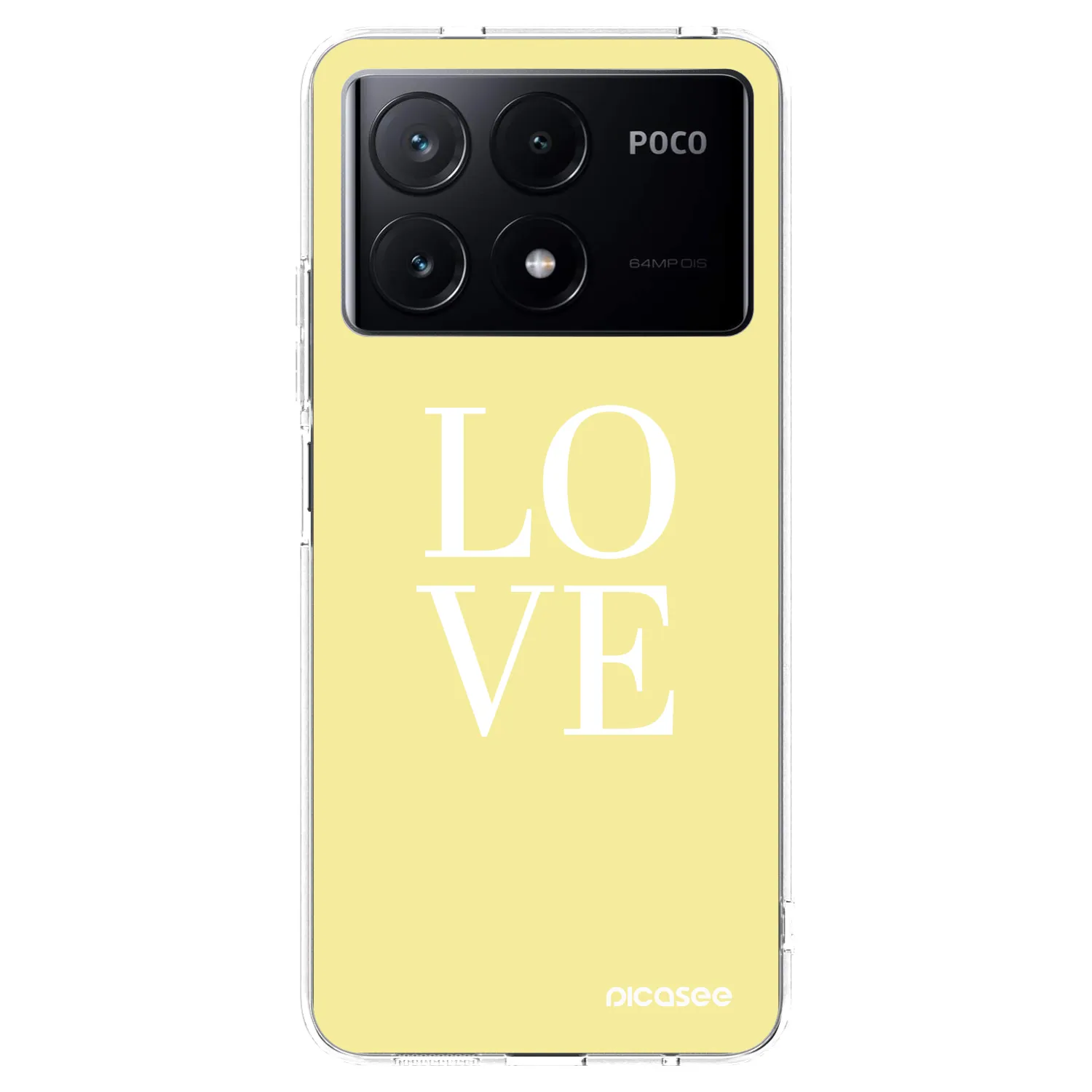 Picasee Xiaomi Poco X6 Pro Hülle - Transparentes Silikon - Love