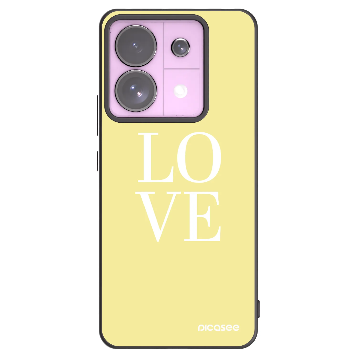 Picasee Xiaomi Redmi Note 13 Pro 5G Hülle - Schwarzes Silikon - Love