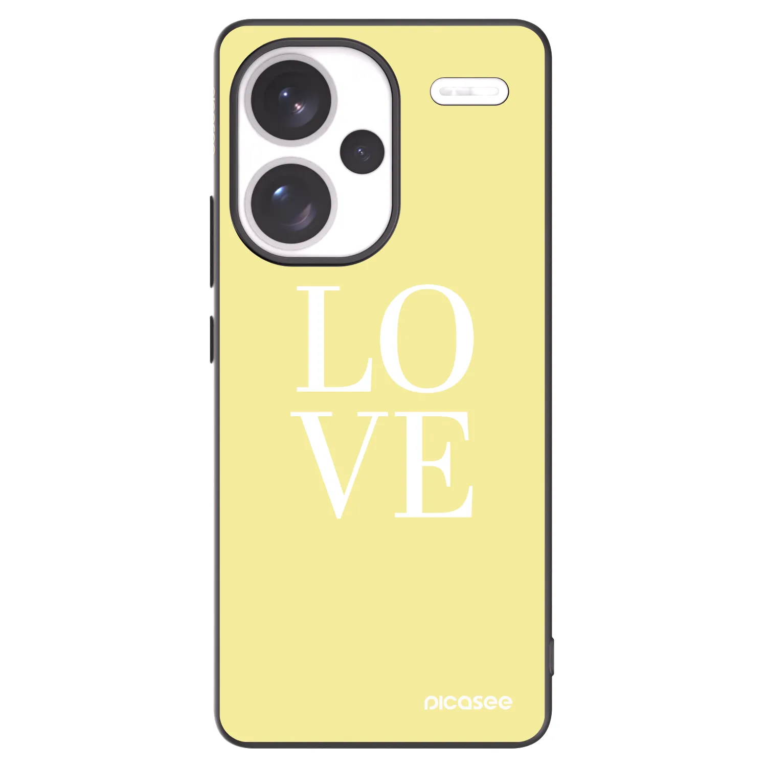Picasee Xiaomi Redmi Note 13 Pro+ 5G Hülle - Schwarzes Silikon - Love