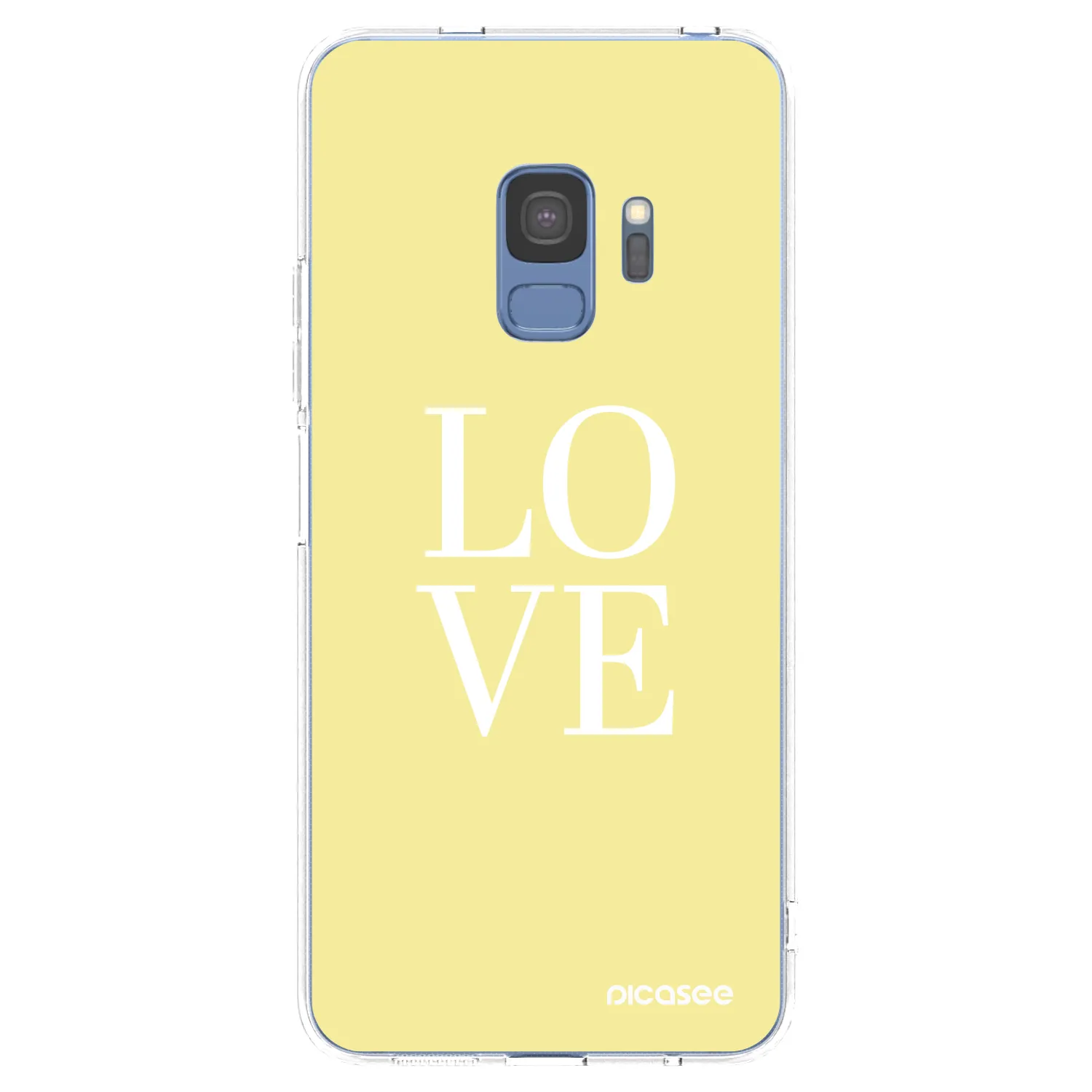 Picasee Samsung Galaxy S9 G960F Hülle - Transparentes Silikon - Love