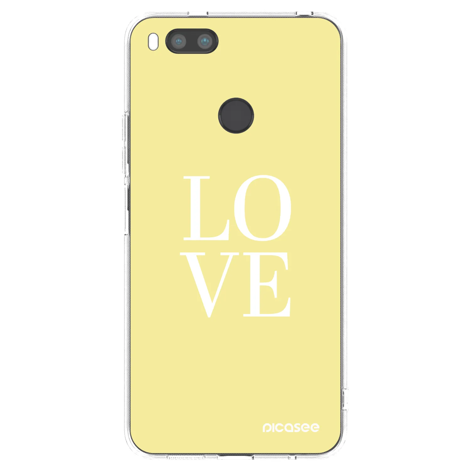 Picasee Xiaomi Mi A1 Global Hülle - Transparentes Silikon - Love