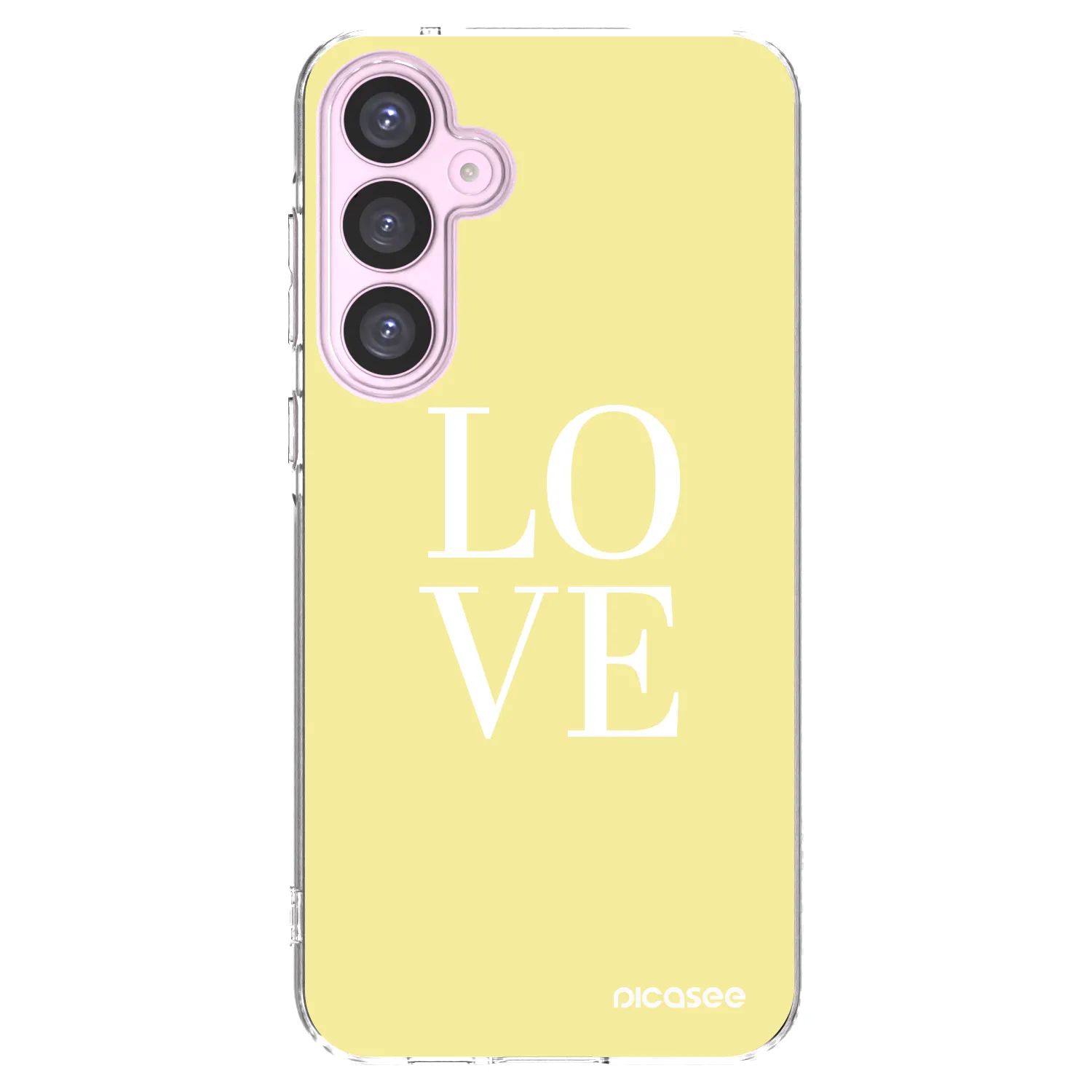 Picasee Samsung Galaxy A55 5G A556B Hülle - Transparentes Silikon - Love
