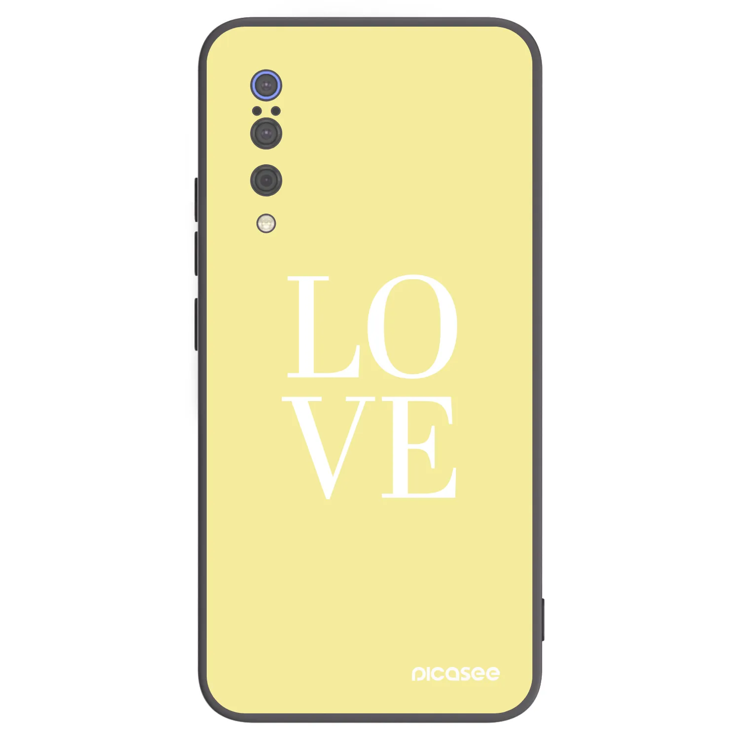 Picasee Xiaomi Mi 9 Hülle - Schwarzes Silikon - Love