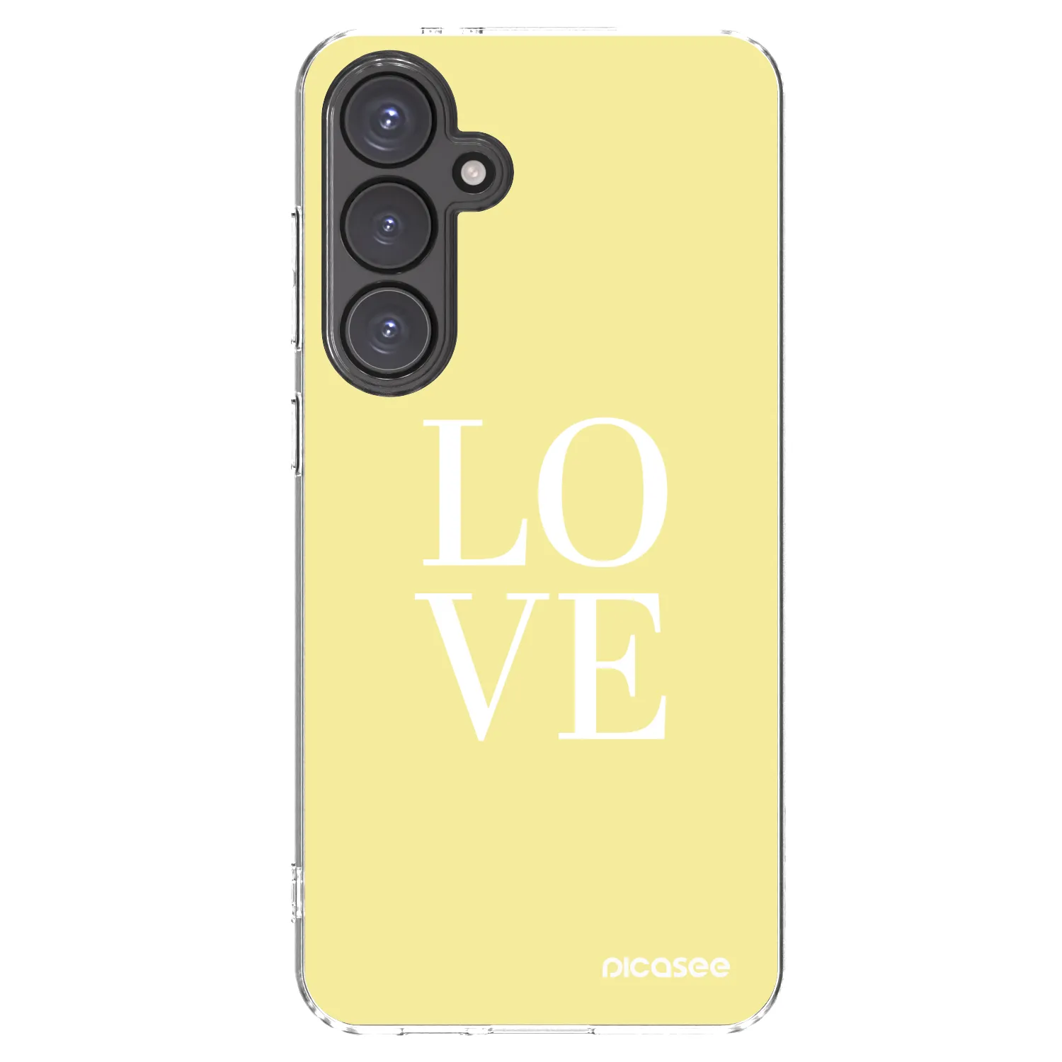 Picasee Samsung Galaxy S24 FE S721B Hülle - Transparentes Silikon - Love