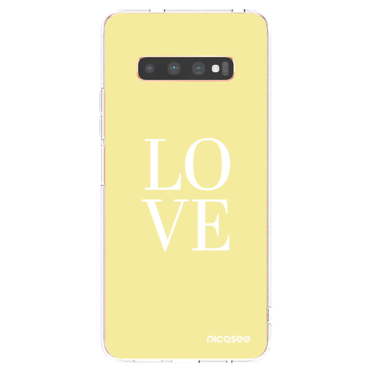 Picasee Samsung Galaxy S10 Plus G975 Hülle - Transparentes Silikon - Love