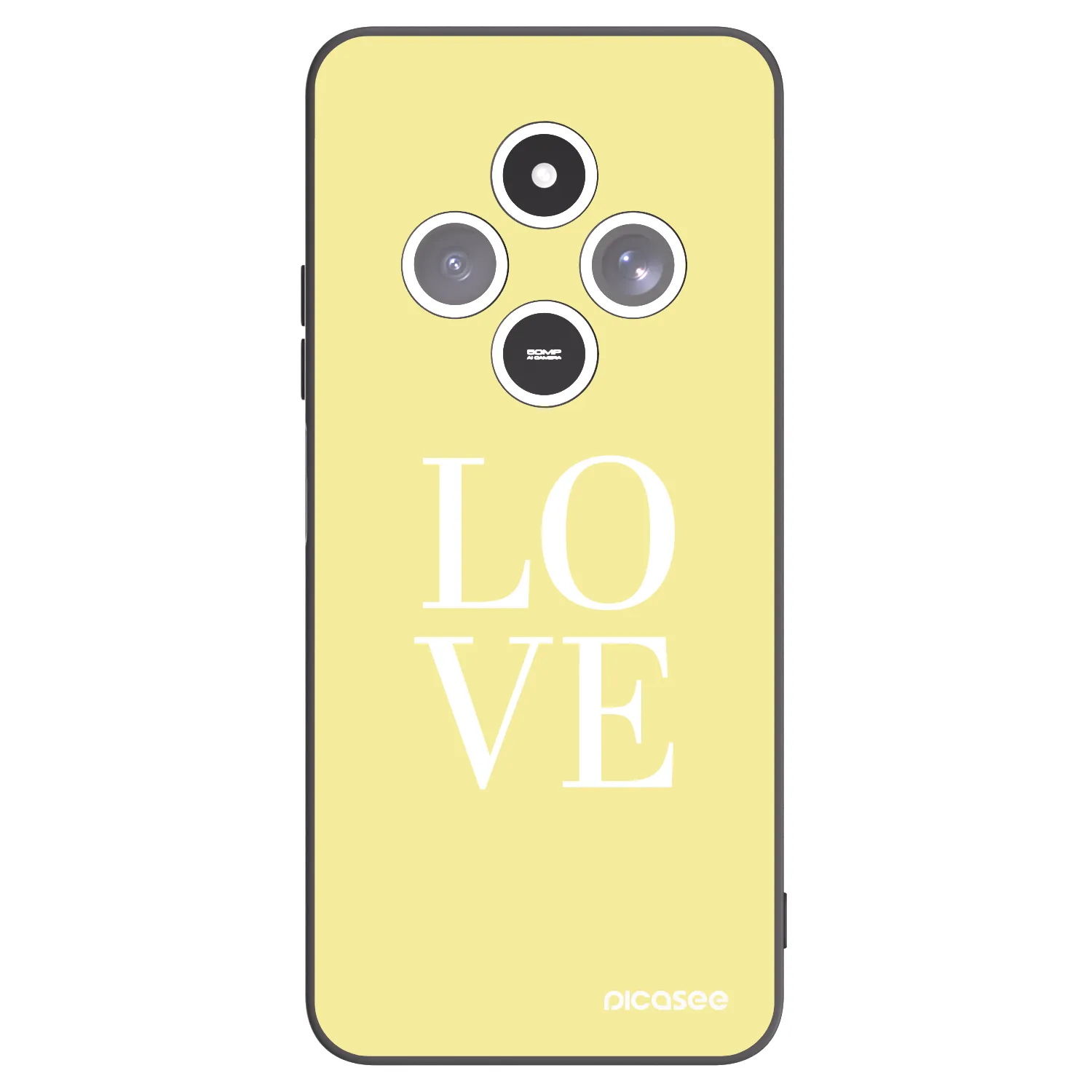 Picasee Xiaomi Redmi 14C Hülle - Schwarzes Silikon - Love
