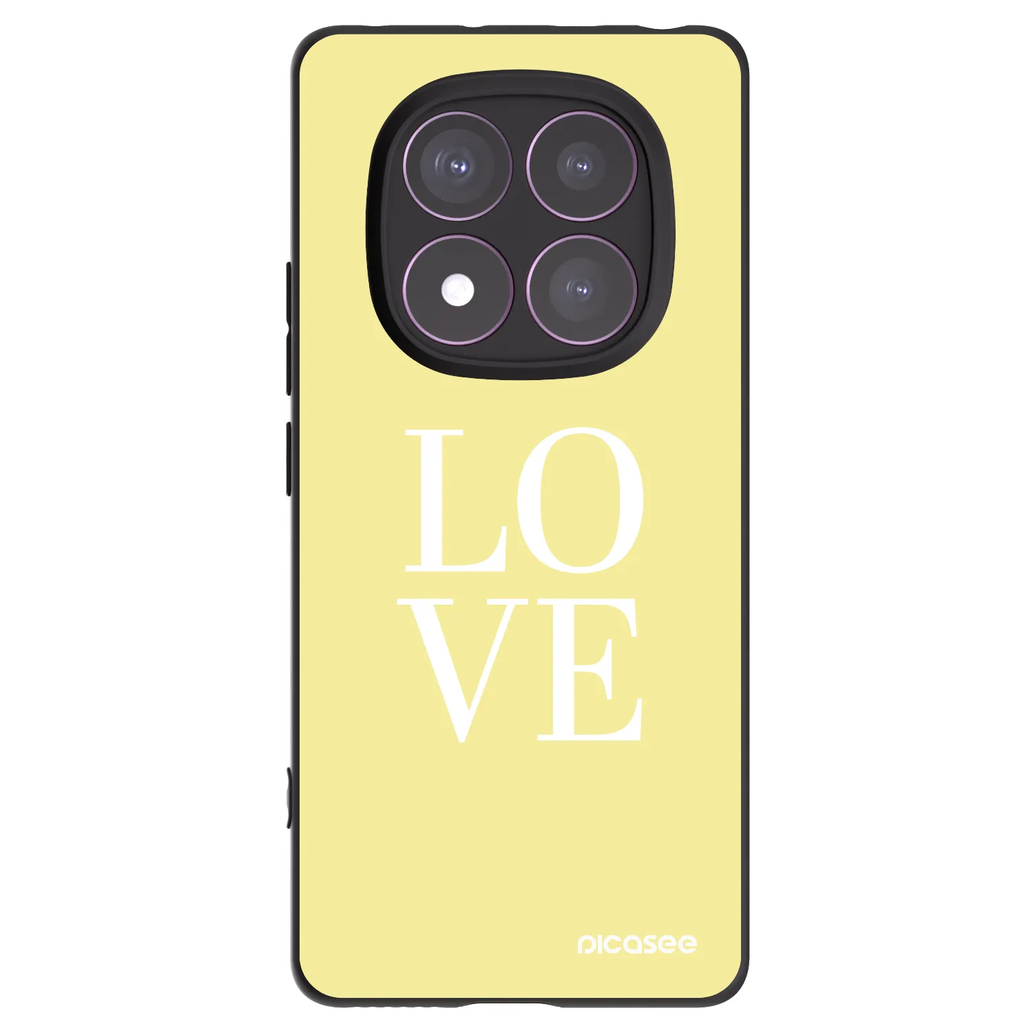 Picasee Xiaomi Redmi Note 14 Pro 4G Hülle - Schwarzes Silikon - Love