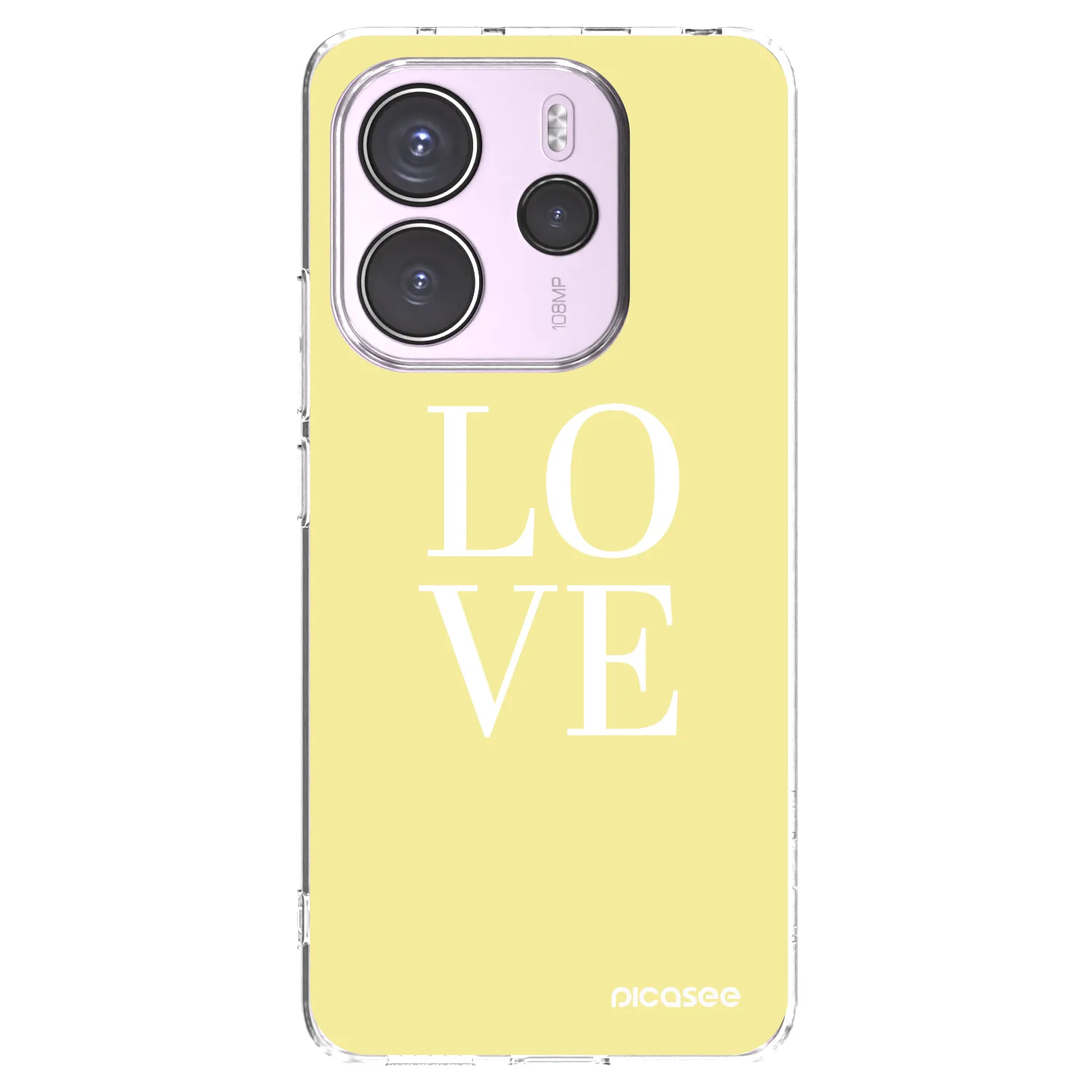 Picasee Xiaomi Redmi Note 14 4G Hülle - Transparentes Silikon - Love
