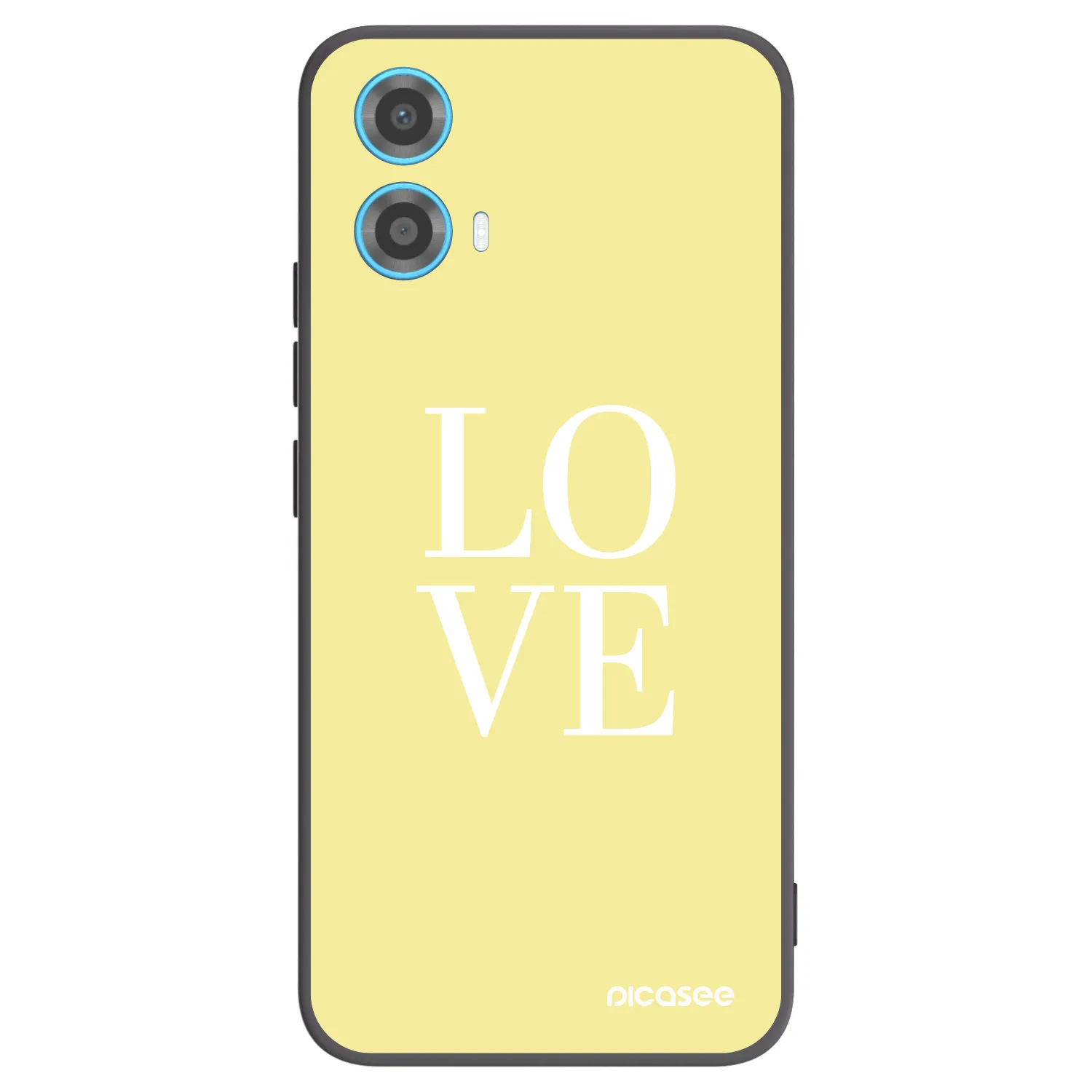 Picasee Motorola Moto G34 5G Hülle - Schwarzes Silikon - Love