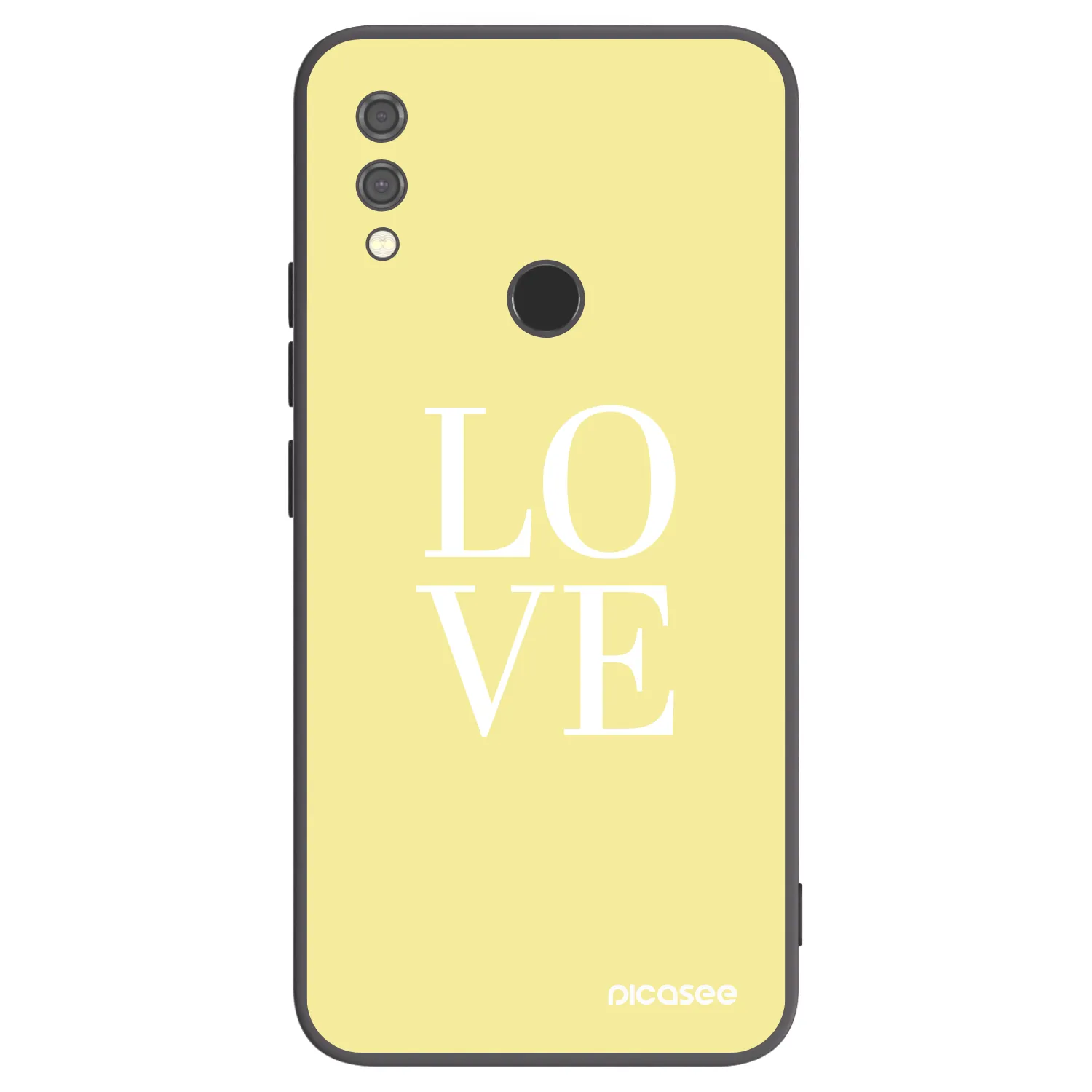 Picasee Xiaomi Redmi Note 7 Hülle - Schwarzes Silikon - Love