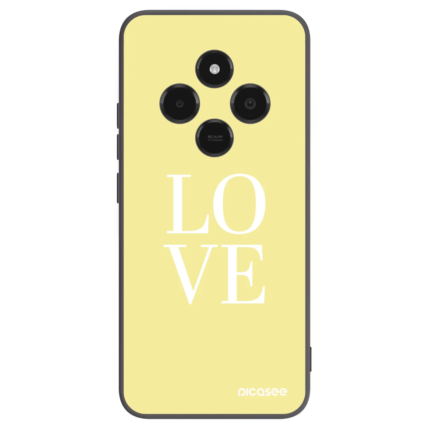 Picasee Xiaomi Poco C75 Hülle - Schwarzes Silikon - Love