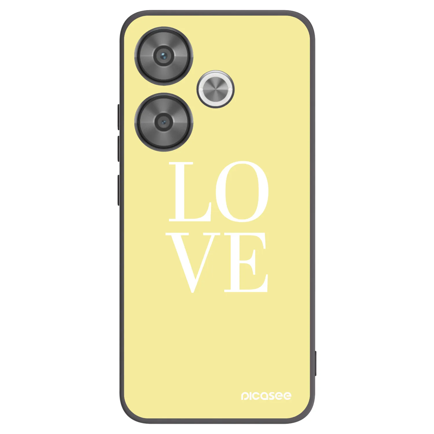 Picasee Xiaomi Poco F6 Hülle - Schwarzes Silikon - Love
