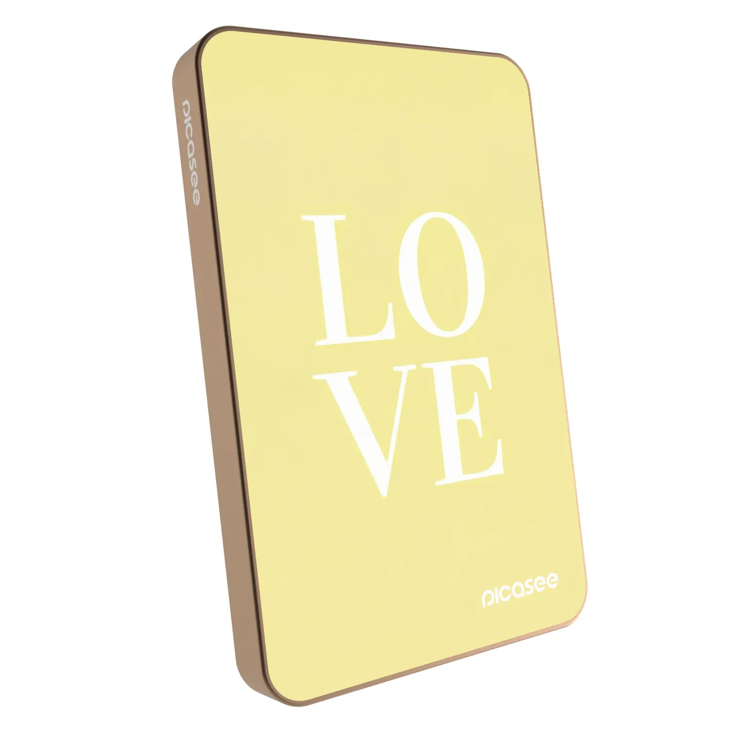 Picasee Powerbank mit MagSafe 5 000 mAh Golden - Love