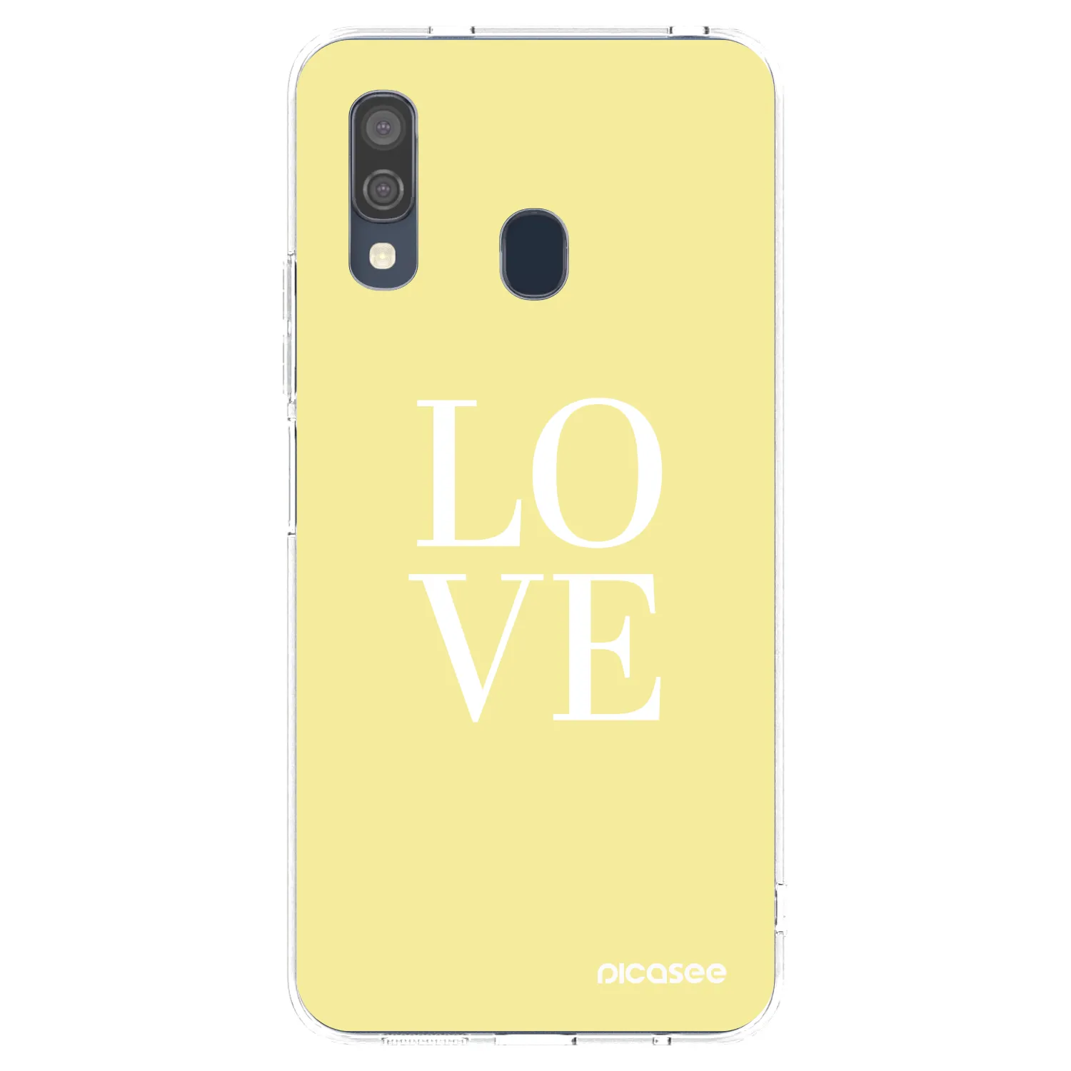 Picasee Samsung Galaxy A40 A405F Hülle - Transparentes Silikon - Love