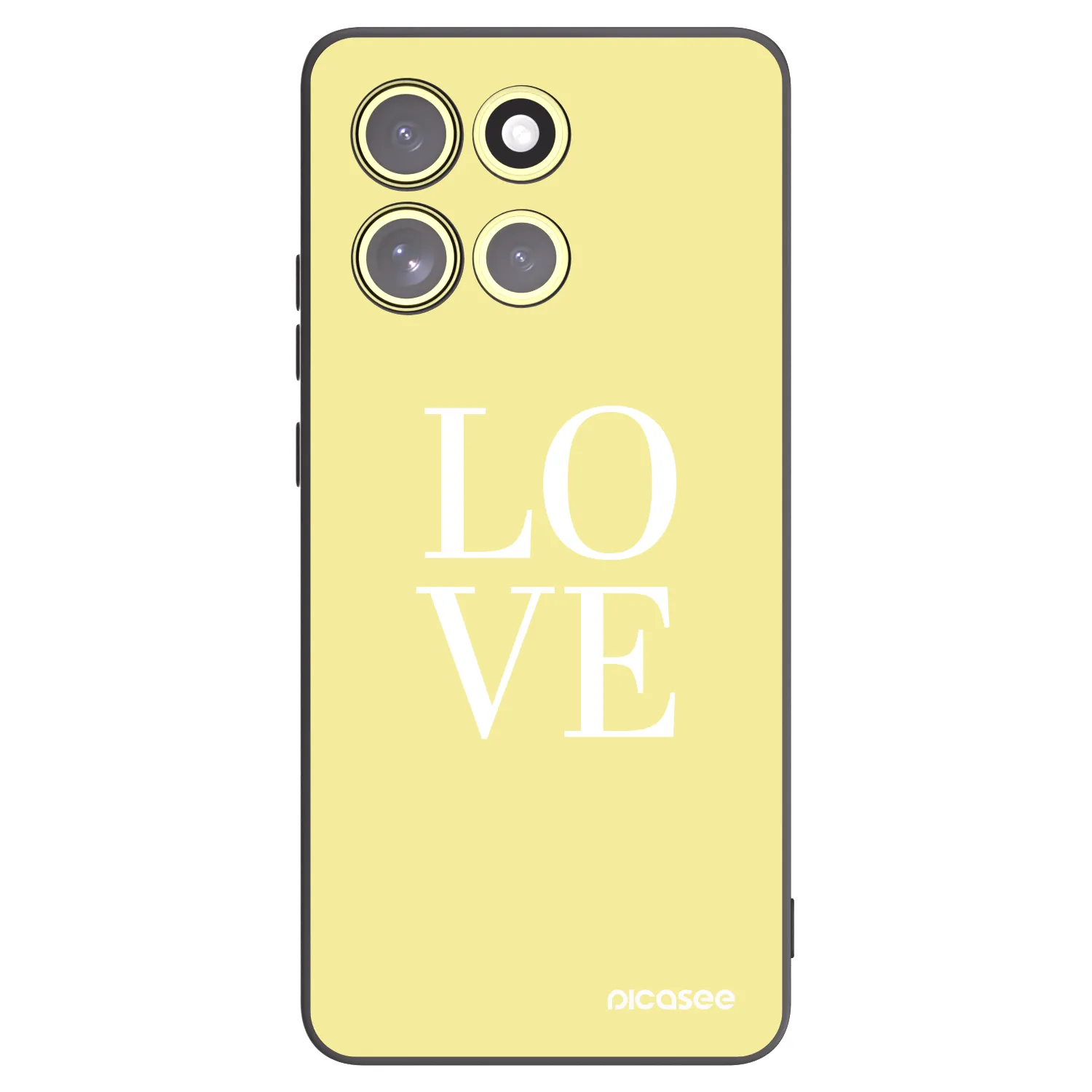 Picasee Motorola Moto G86 5G Hülle - Schwarzes Silikon - Love