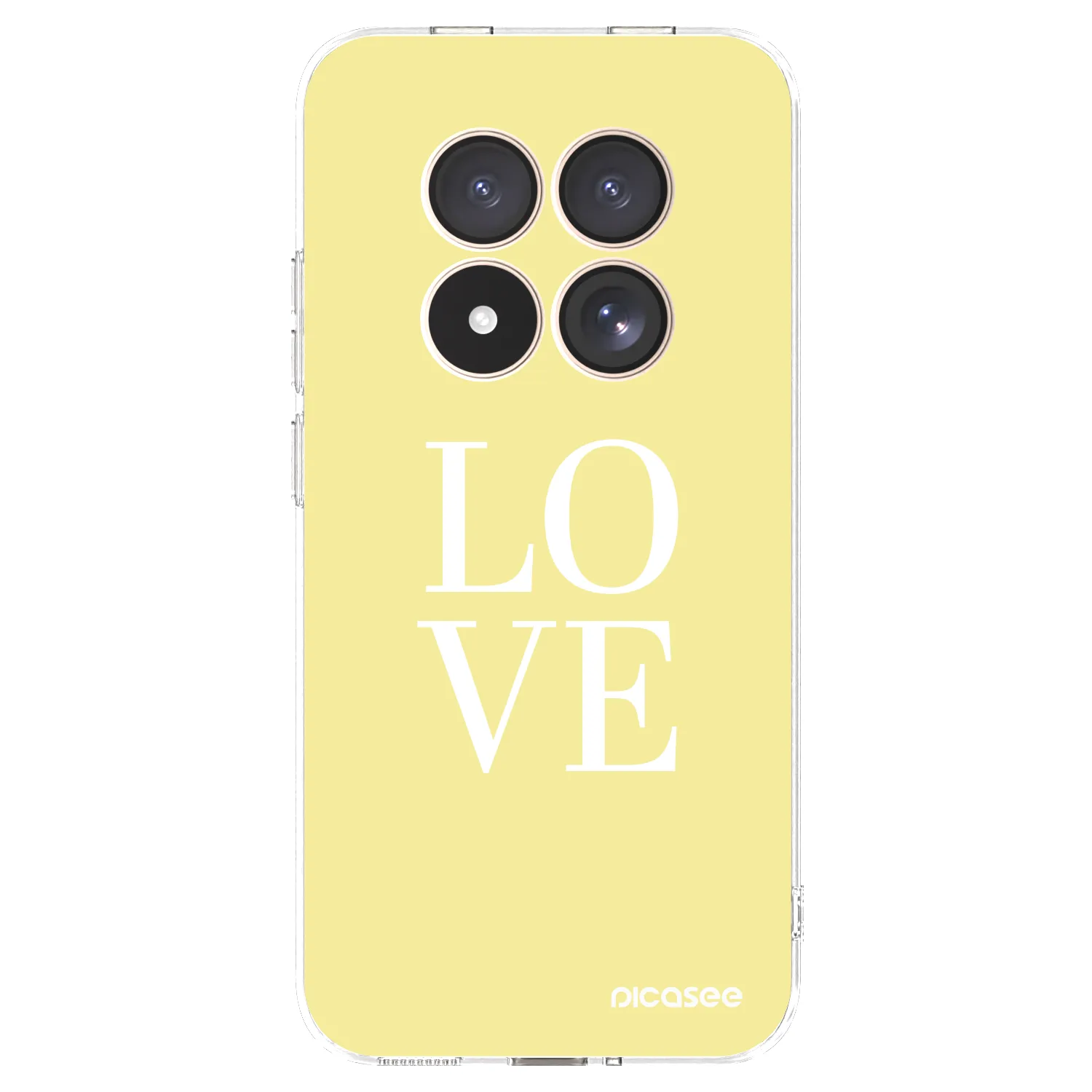 Picasee Xiaomi Redmi Note 15 Pro 4G Hülle - Transparentes Silikon - Love