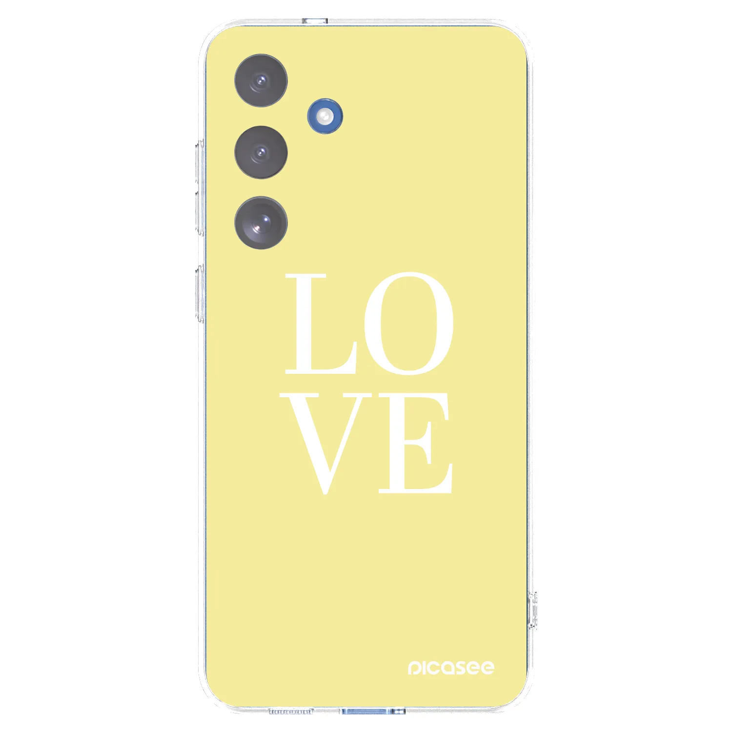 Picasee Samsung Galaxy S25 FE 5G Hülle - Transparentes Silikon - Love