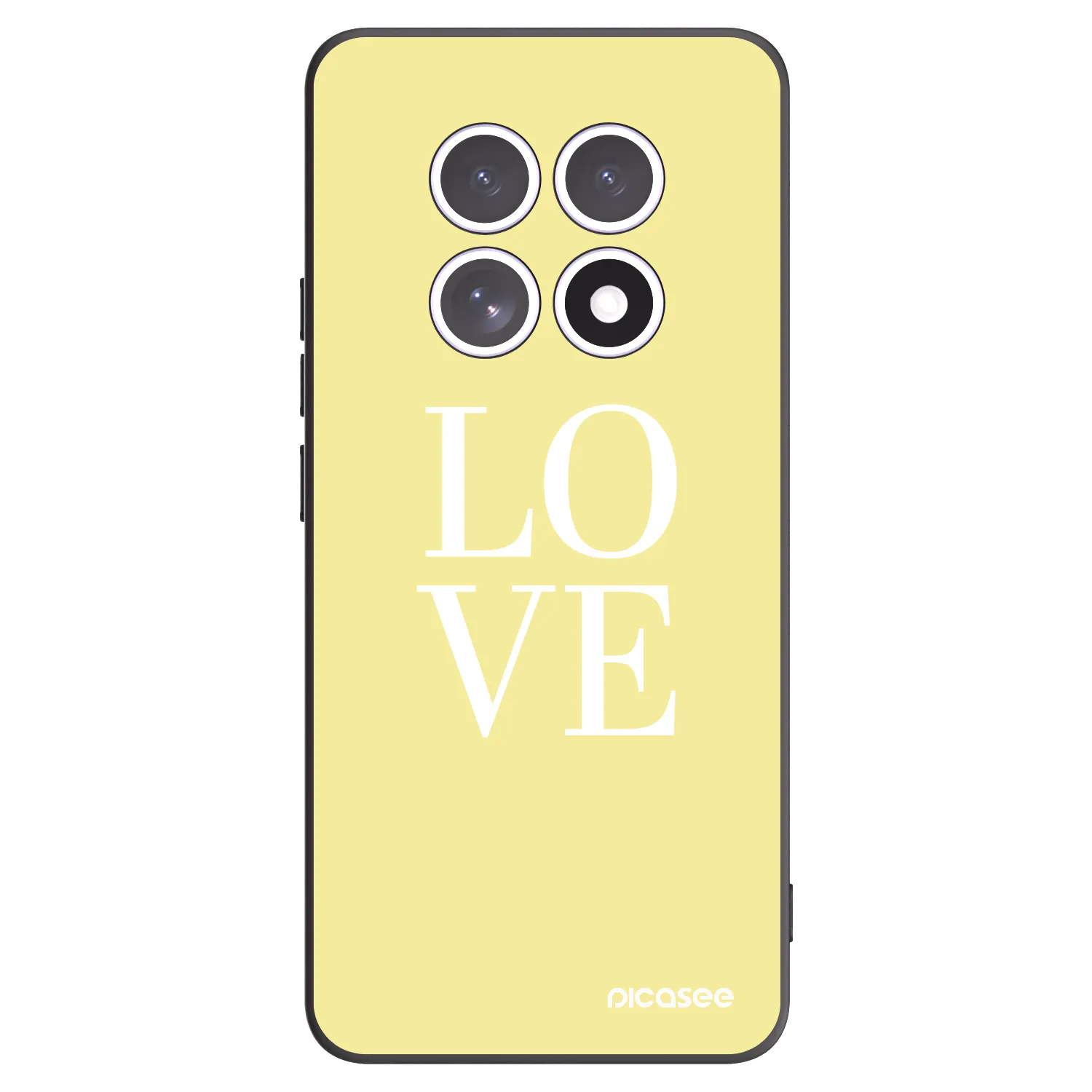 Picasee Xiaomi Redmi Note 15 Hülle - Schwarzes Silikon - Love