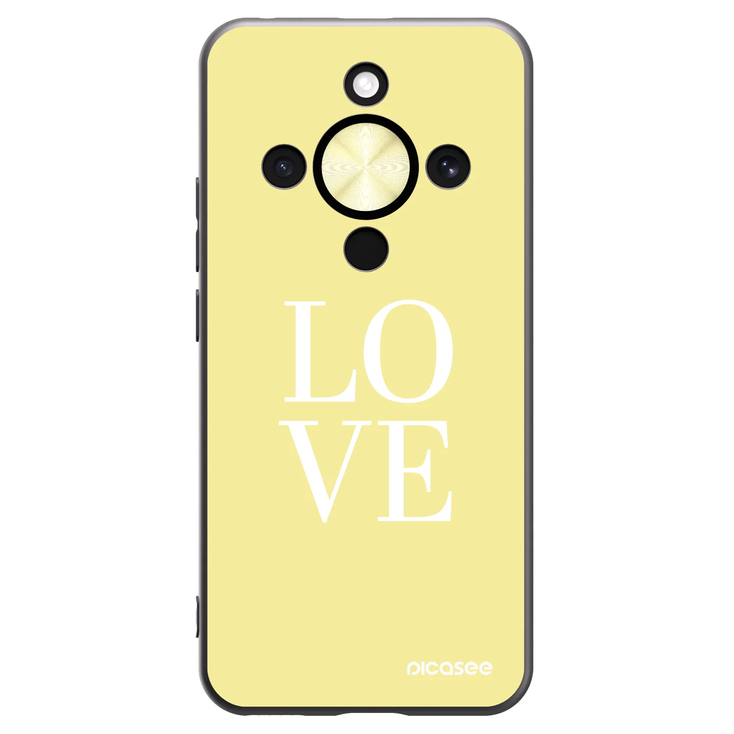 Picasee Honor Magic8 Lite 5G Hülle - Schwarzes Silikon - Love