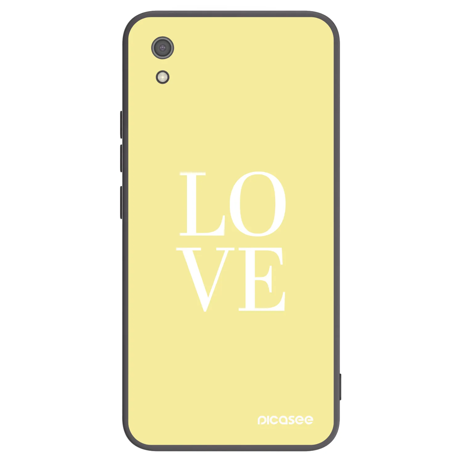 Picasee Xiaomi Redmi 7A Hülle - Schwarzes Silikon - Love