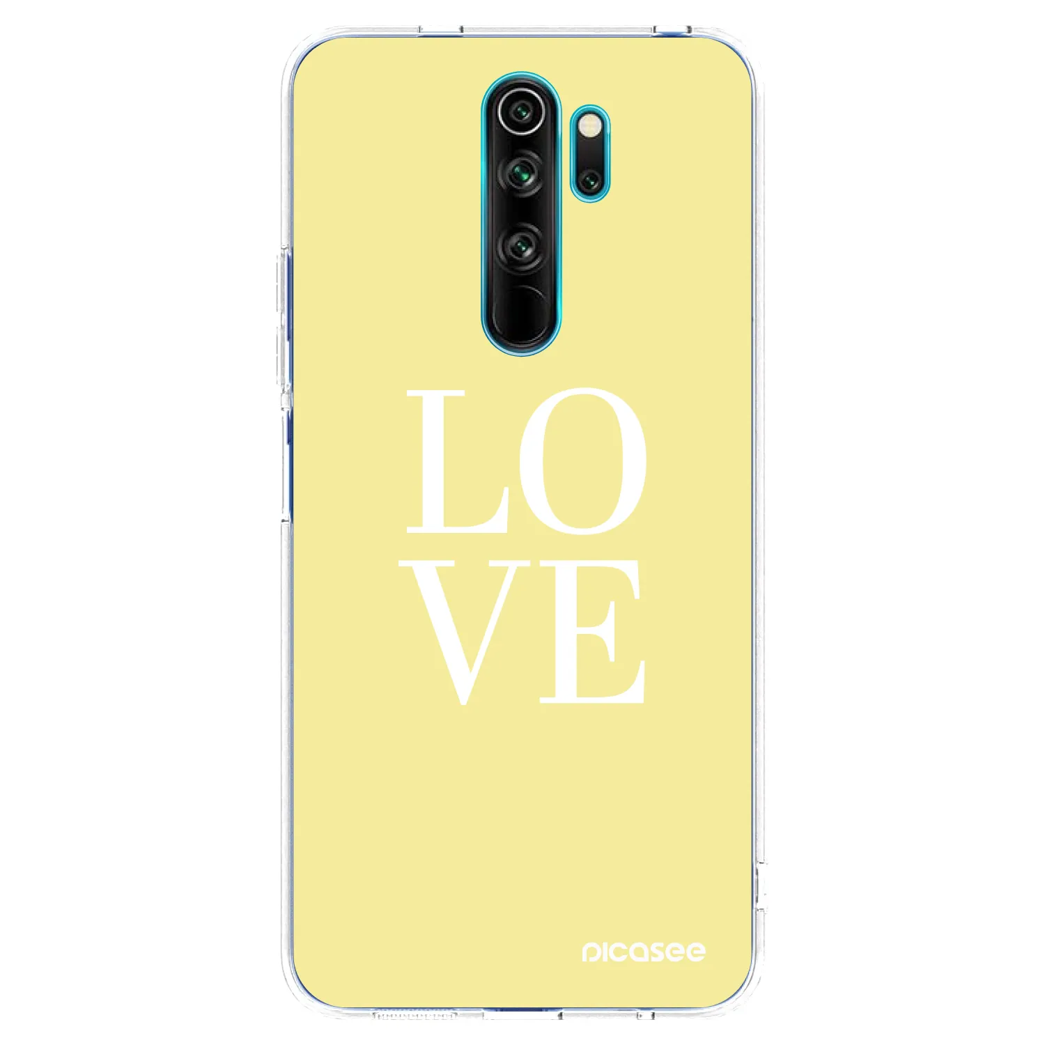 Picasee Xiaomi Redmi Note 8 Pro Hülle - Transparentes Silikon - Love