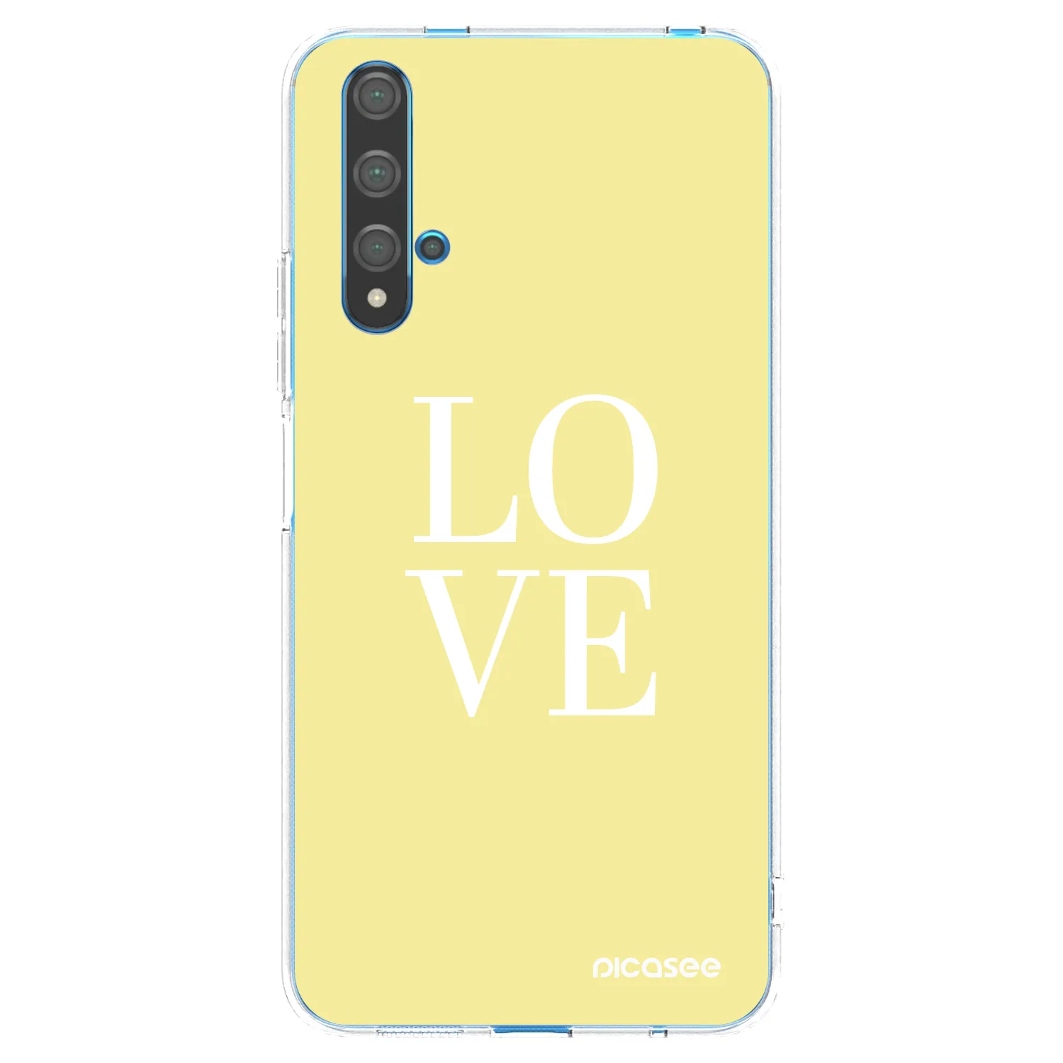 Picasee Huawei Nova 5T Hülle - Transparentes Silikon - Love