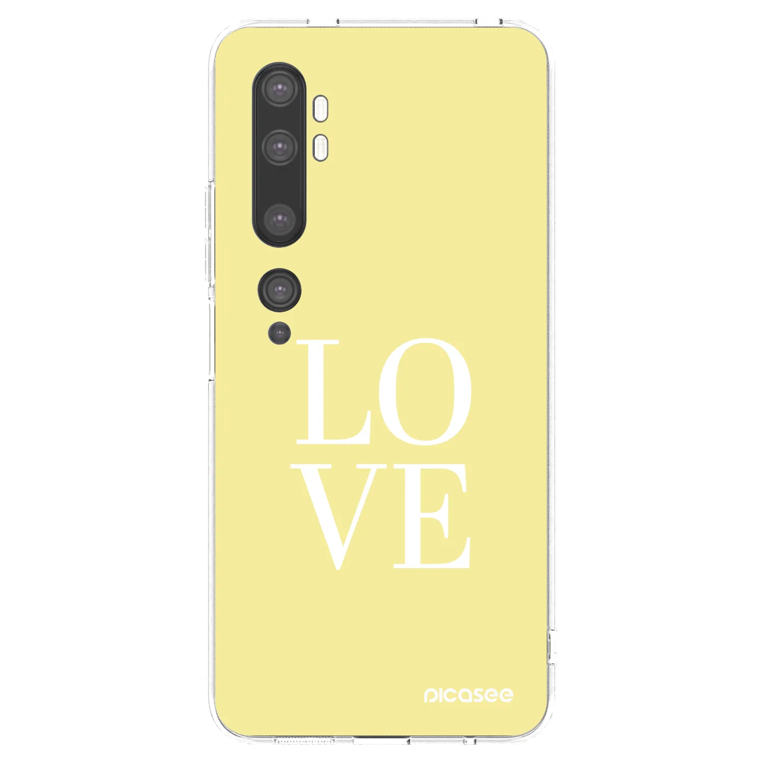 Picasee Xiaomi Mi Note 10 (Pro) Hülle - Transparentes Silikon - Love