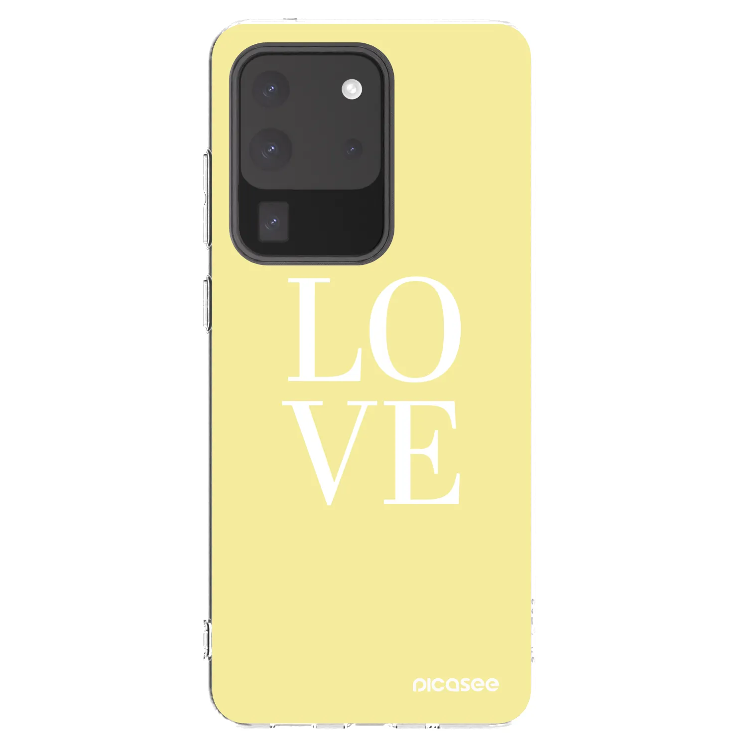 Picasee Samsung Galaxy S20 Ultra 5G G988F Hülle - Transparentes Silikon - Love