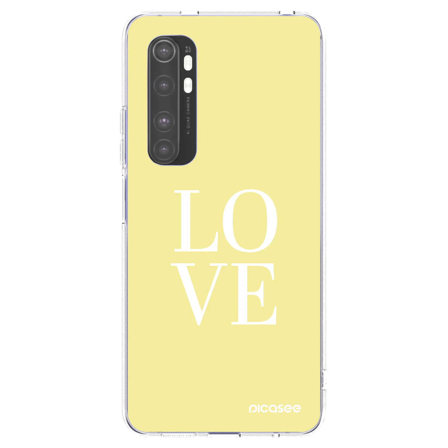 Picasee Xiaomi Mi Note 10 Lite Hülle - Transparentes Silikon - Love