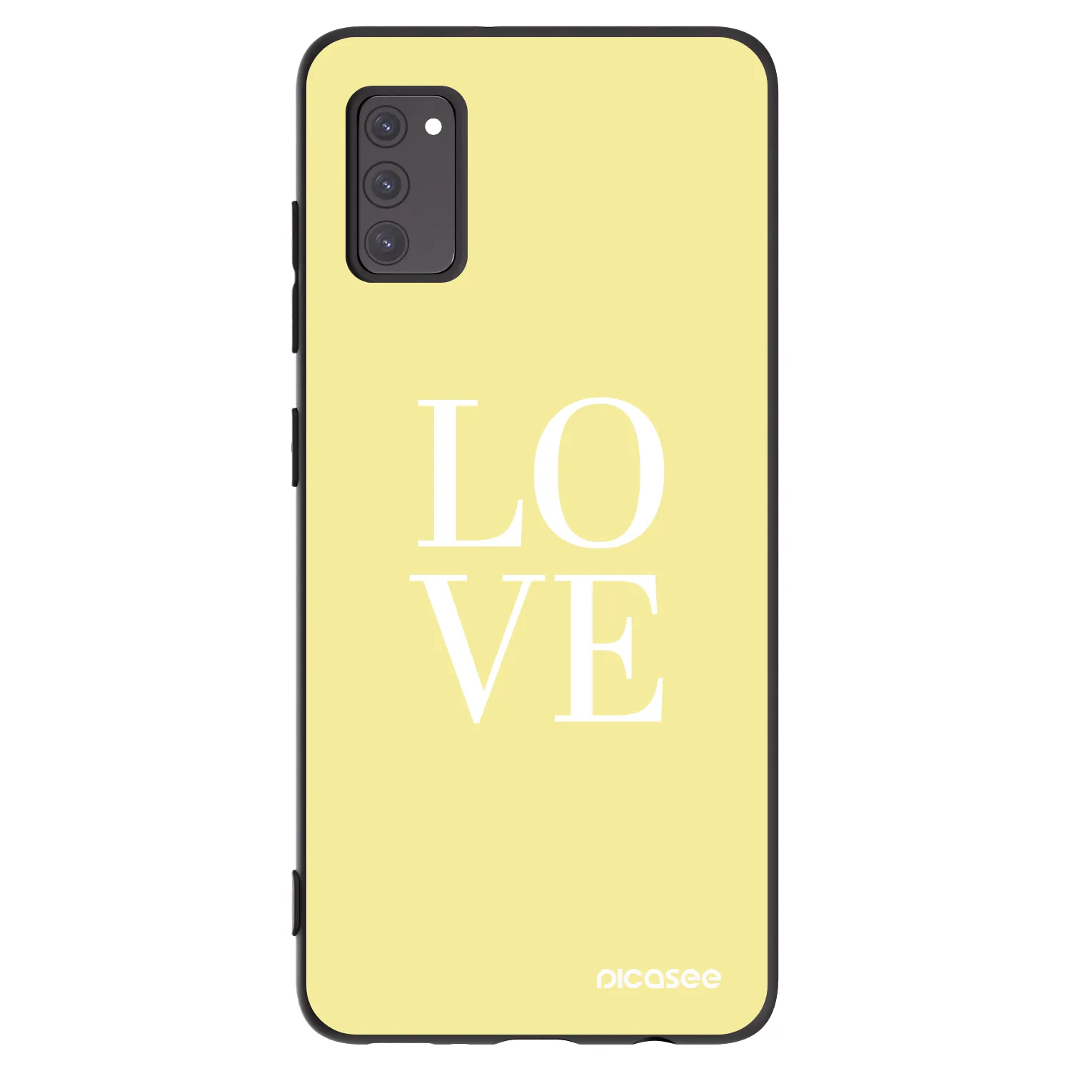 Picasee Samsung Galaxy A41 A415F Hülle - Schwarzes Silikon - Love