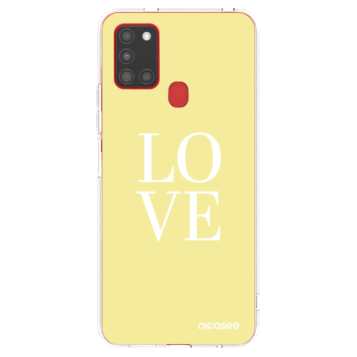 Picasee Samsung Galaxy A21s Hülle - Transparentes Silikon - Love