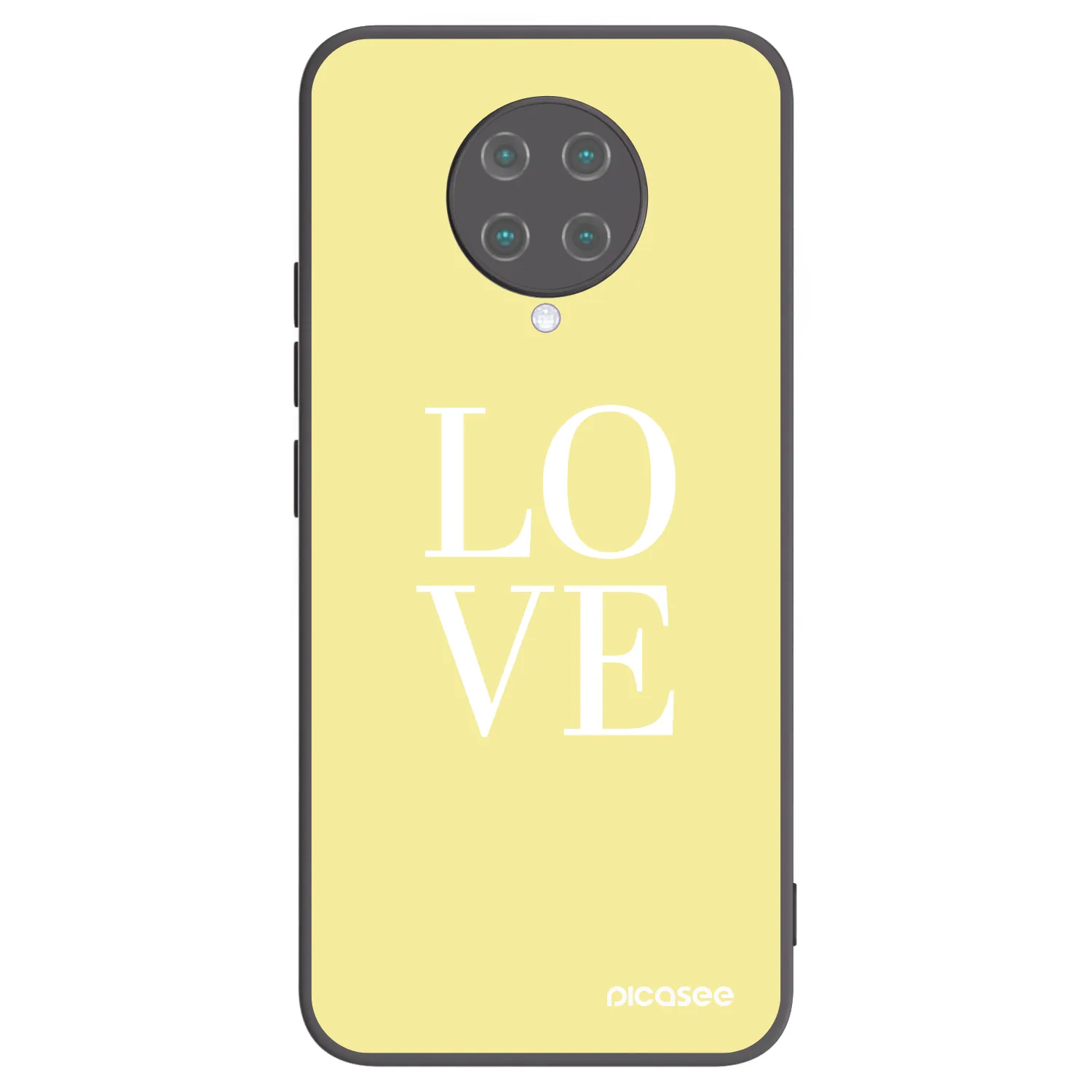 Picasee Xiaomi Poco F2 Pro Hülle - Schwarzes Silikon - Love