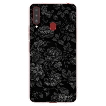 Picasee Samsung Galaxy A20s Hülle - Transparentes Silikon - Dark Romance
