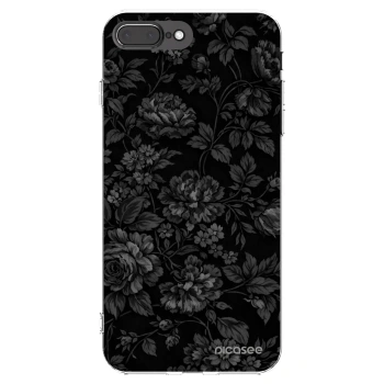 Picasee Apple iPhone 8 Plus Hülle - Transparentes Silikon - Dark Romance