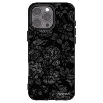 Picasee Apple iPhone 16 Pro Max Hülle - Schwarzes Silikon - Dark Romance