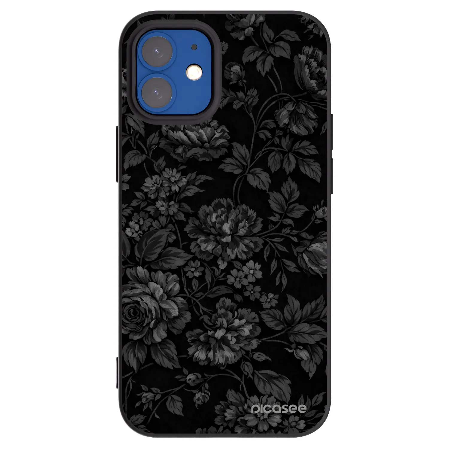 Picasee Apple iPhone 12 mini Hülle - Schwarzes Silikon - Dark Romance