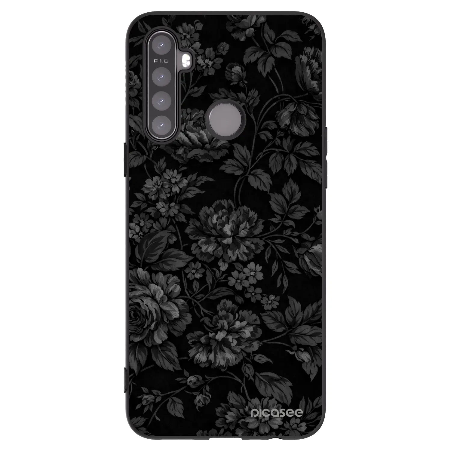 Picasee Realme 5 Hülle - Schwarzes Silikon - Dark Romance