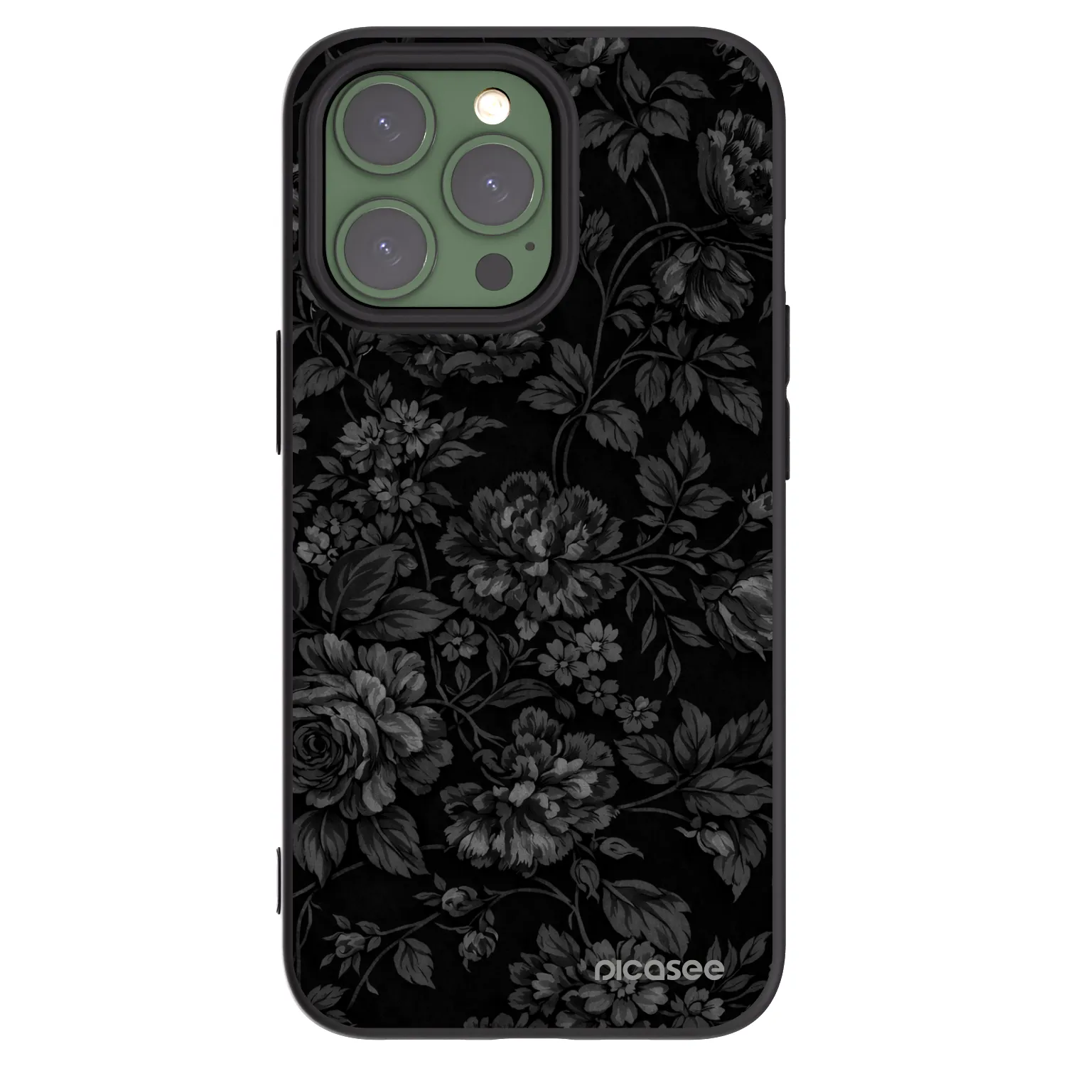 Picasee Apple iPhone 13 Pro Hülle - Schwarzes Silikon - Dark Romance