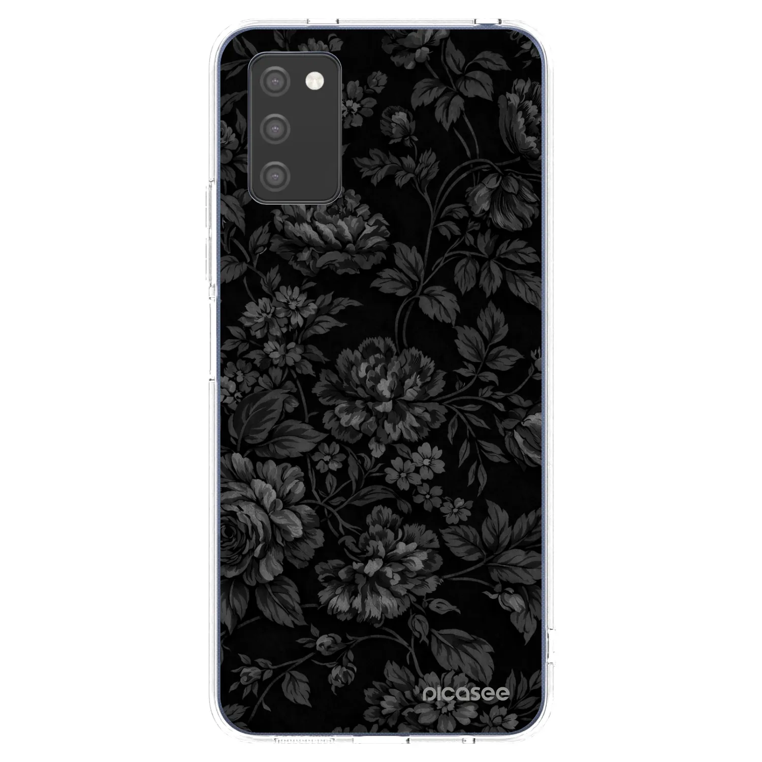 Picasee Samsung Galaxy A03s A037G Hülle - Transparentes Silikon - Dark Romance