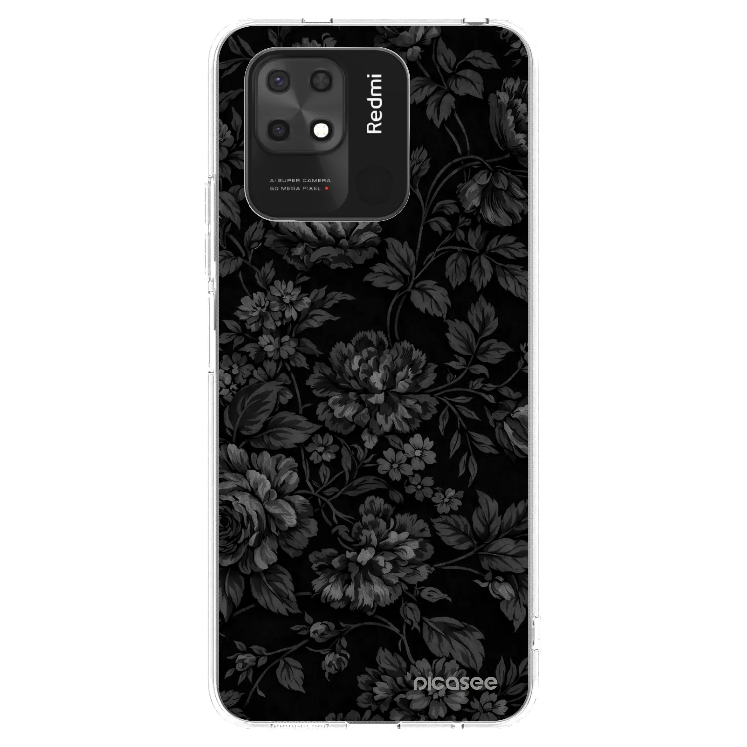 Picasee Xiaomi Redmi 10C Hülle - Transparentes Silikon - Dark Romance