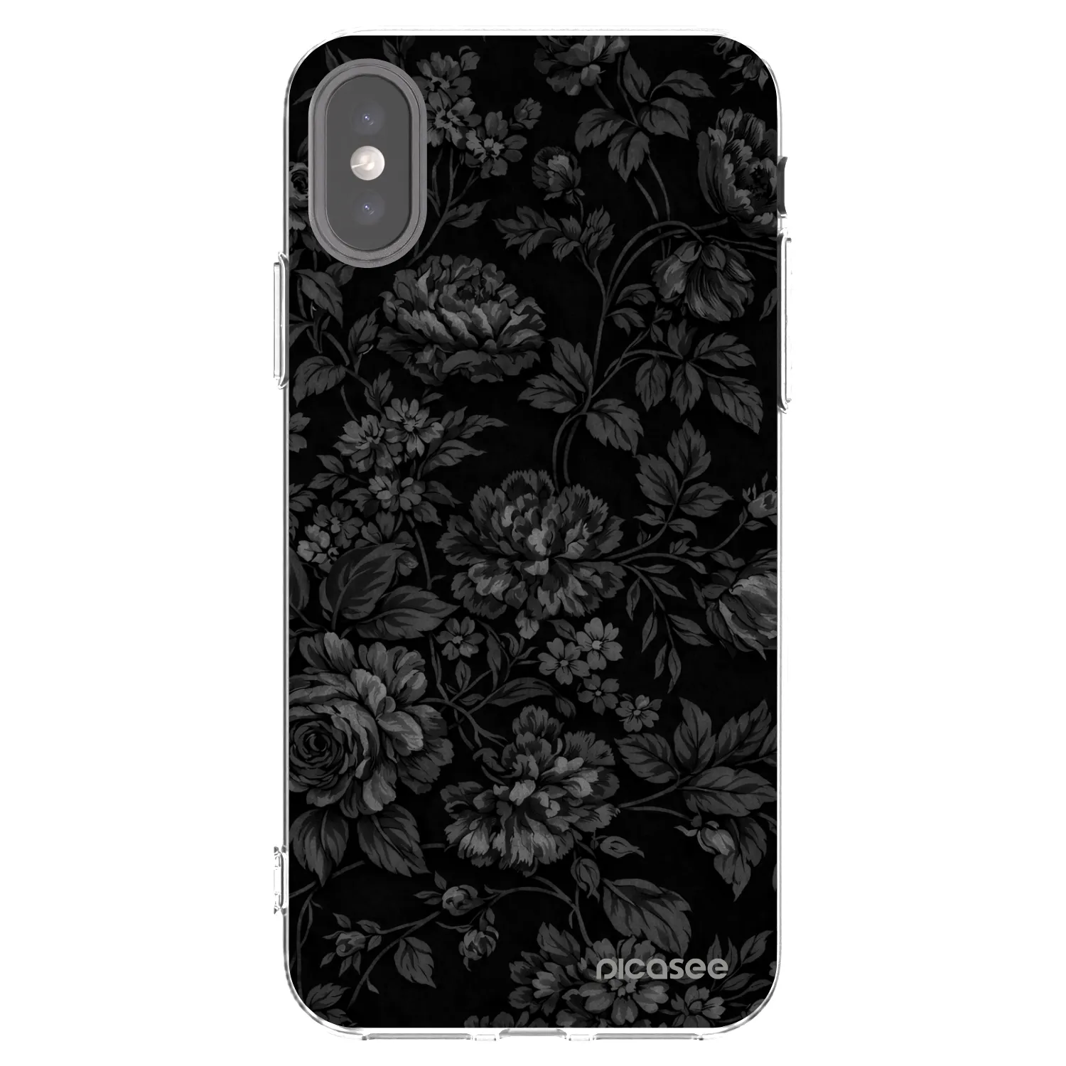 Picasee Apple iPhone X/XS Hülle - Transparentes Silikon - Dark Romance